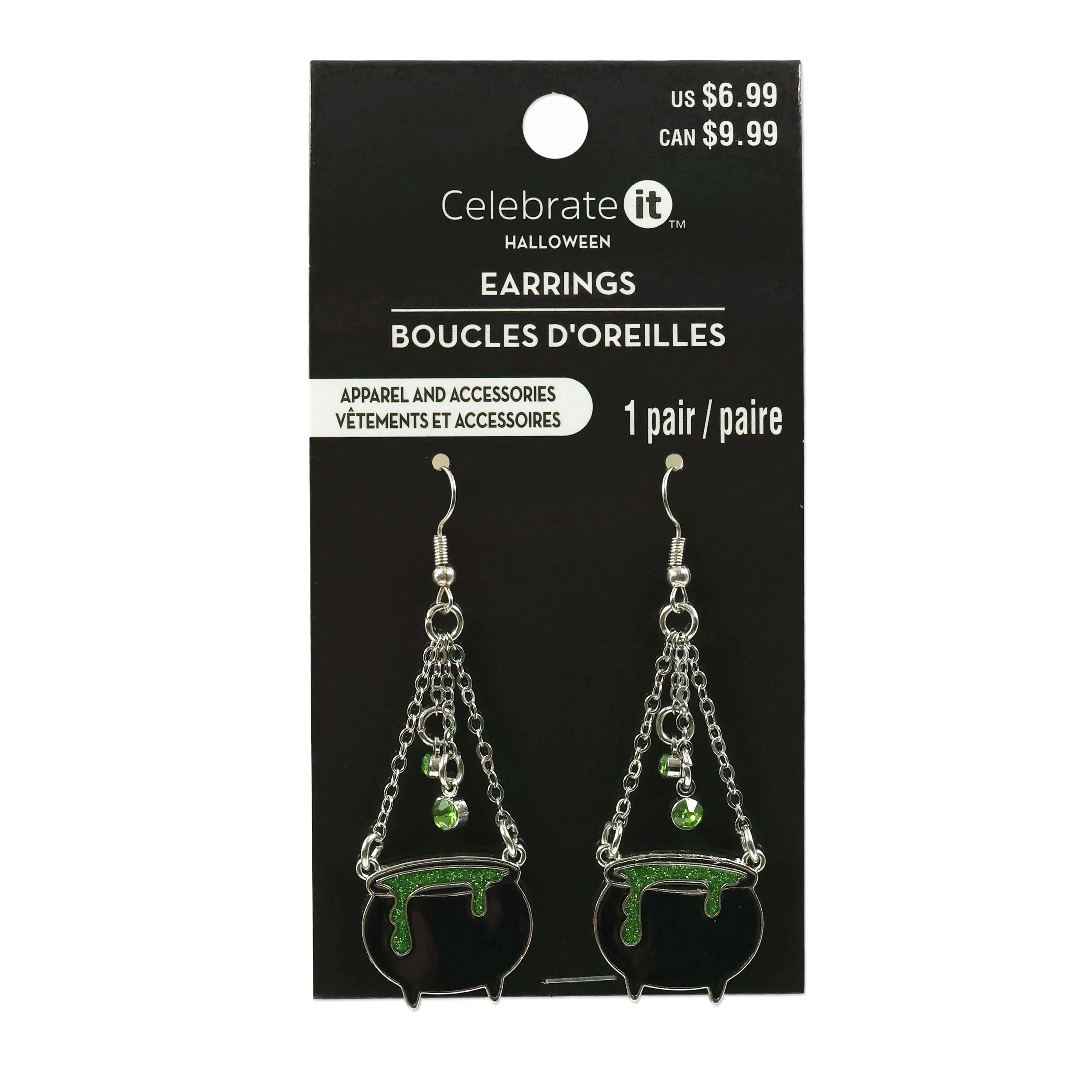 Halloween Cauldron Earrings by Celebrate It™