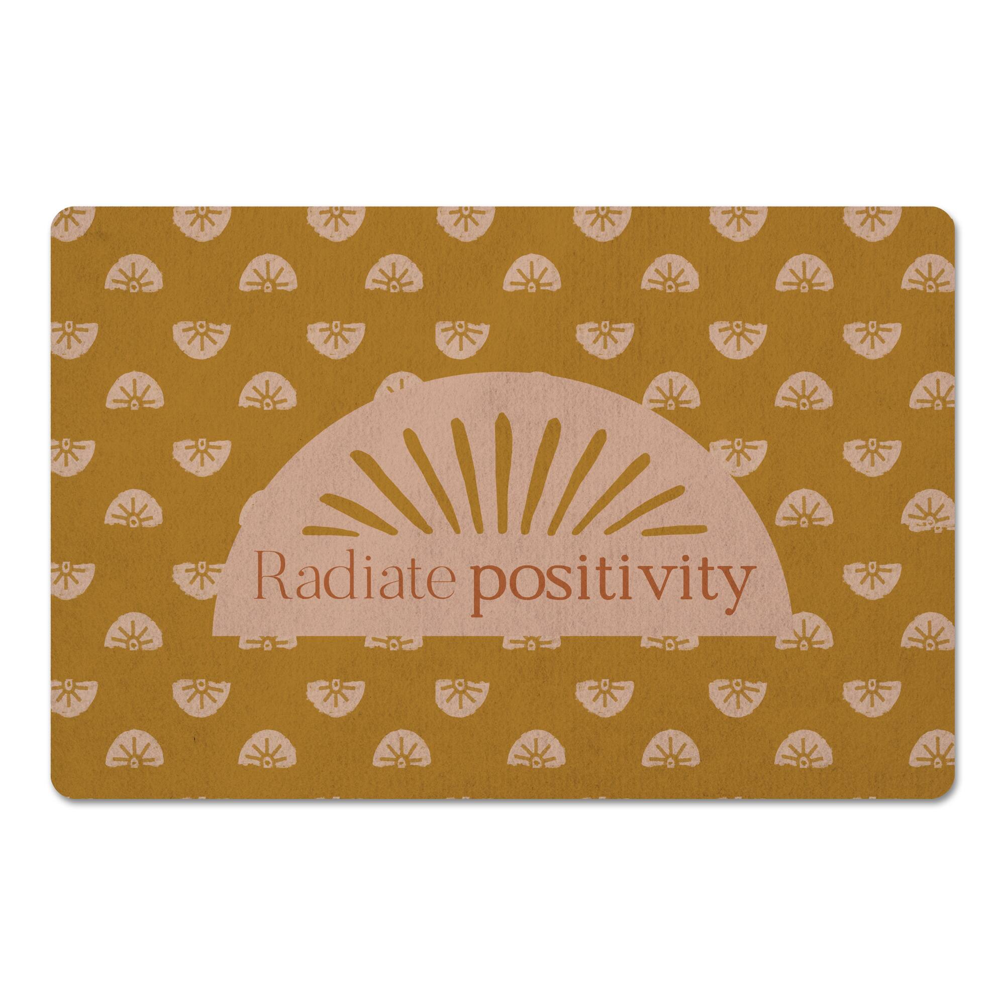 Radiate Positivity Floor Mat