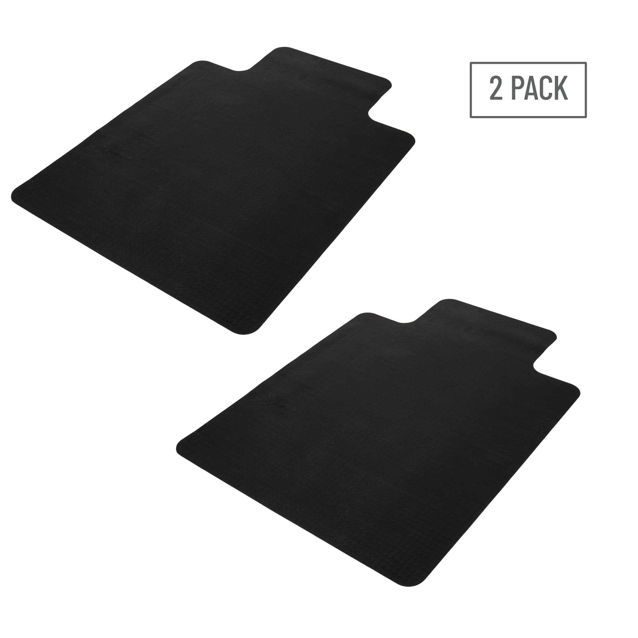 Mind Reader 9-to-5 Collection Black Office Chair Mat, 2ct.
