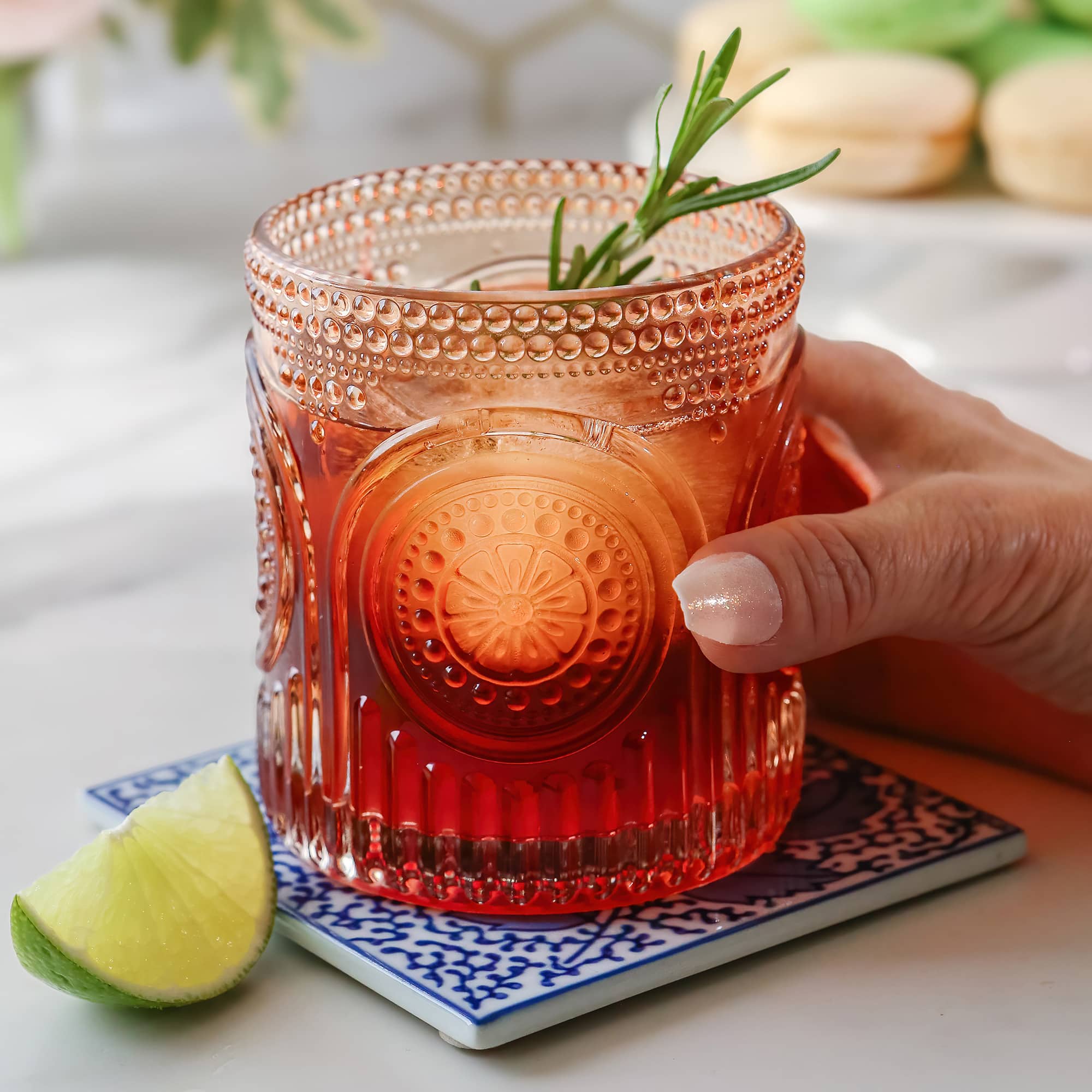 Kate Aspen® 10oz. Retro Arch Floral Drinking Glasses, 6ct.