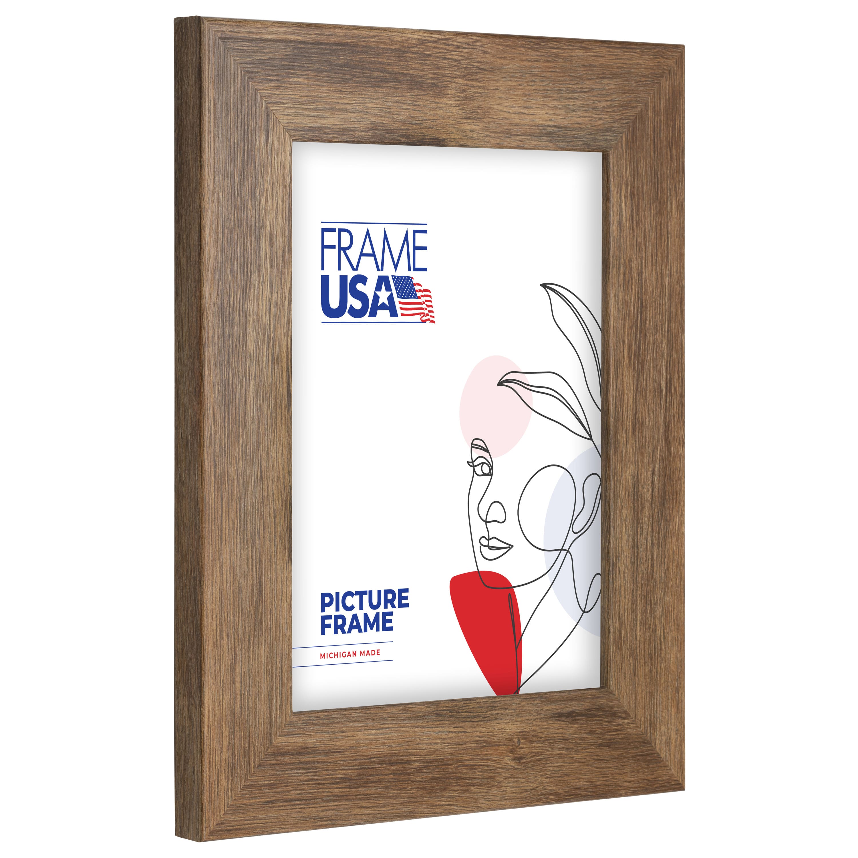 Frame USA Corporate Wide Brown Barnwood Single Image Picture Frame