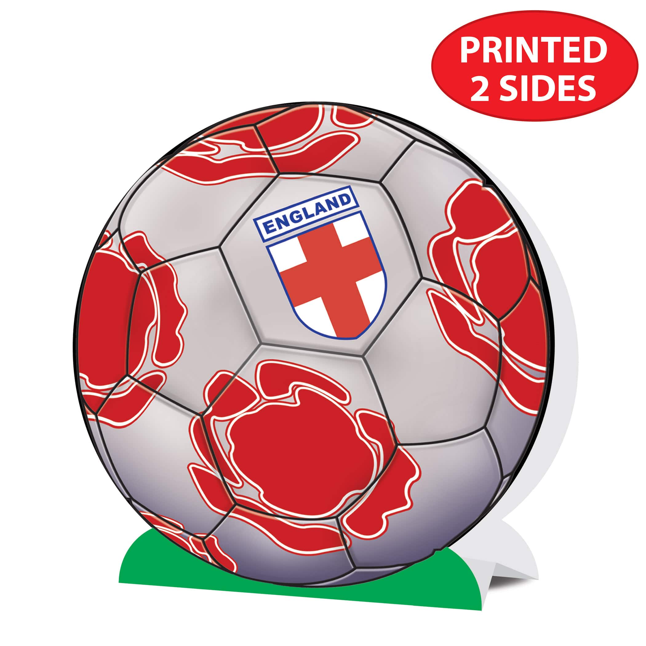 9.25" England 3D Soccer Ball Centerpieces, 2ct.