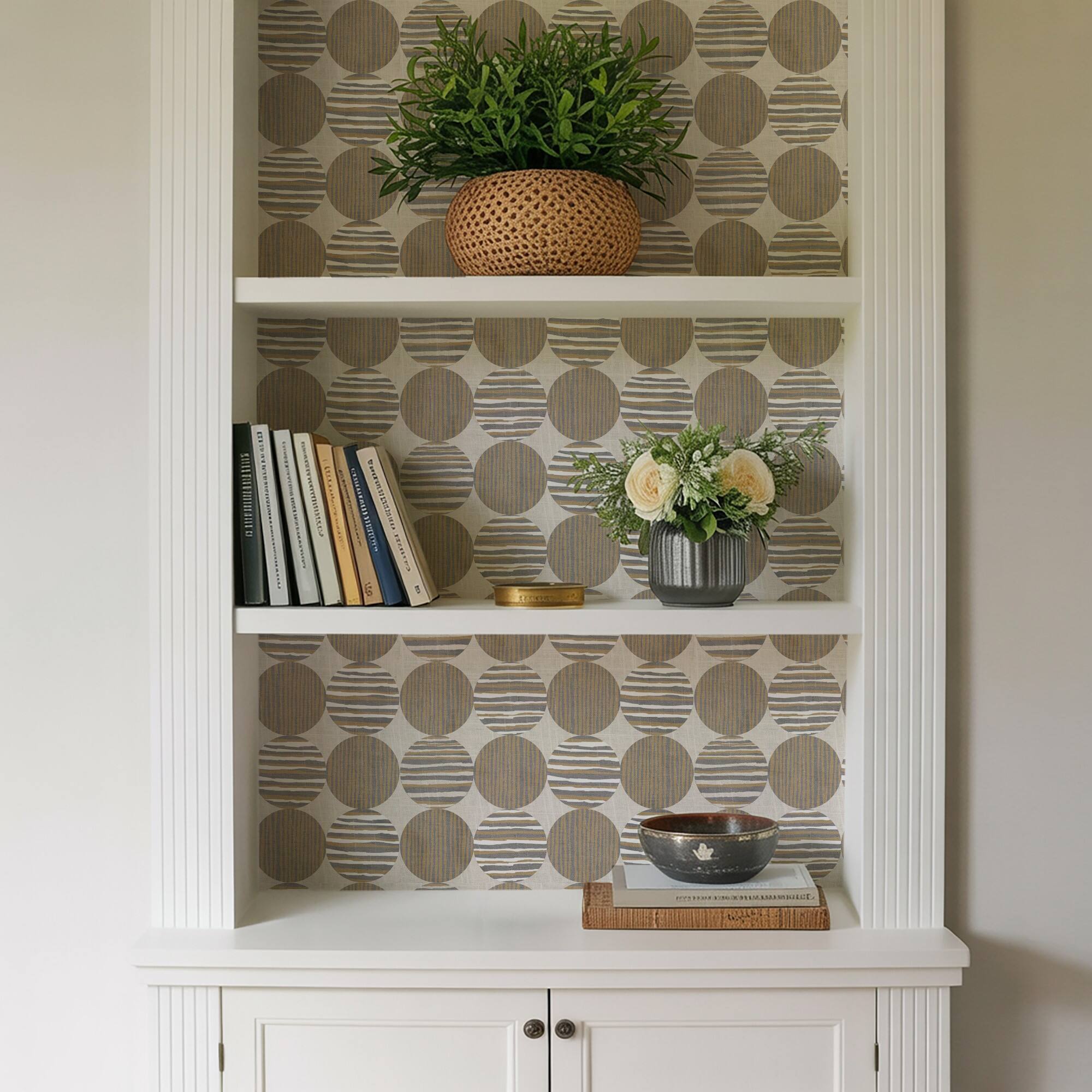Designs Direct Horizon Circles Peel & Stick Wallpaper