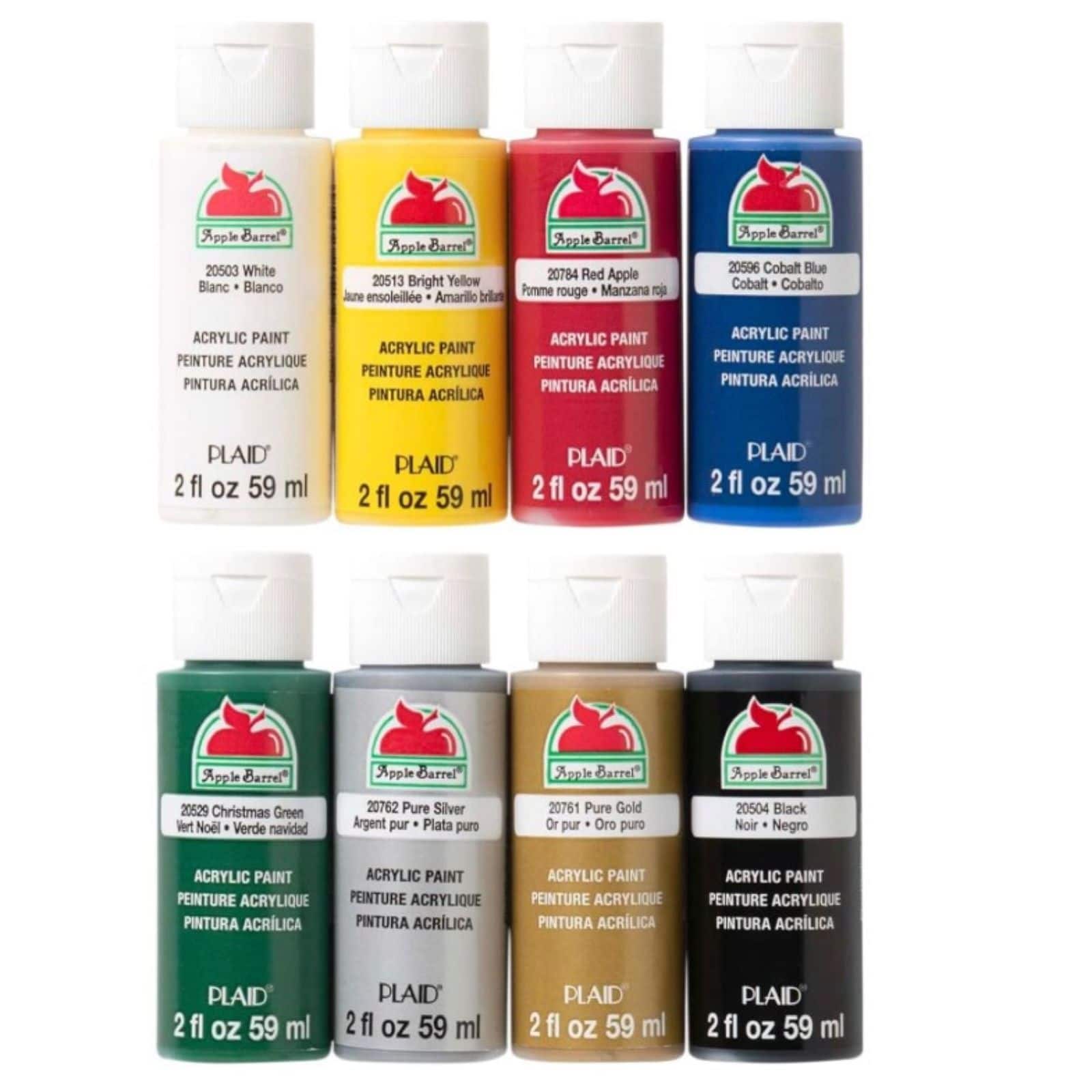 Apple Barrel® Acrylic Top Colors 8-Piece Paint Set