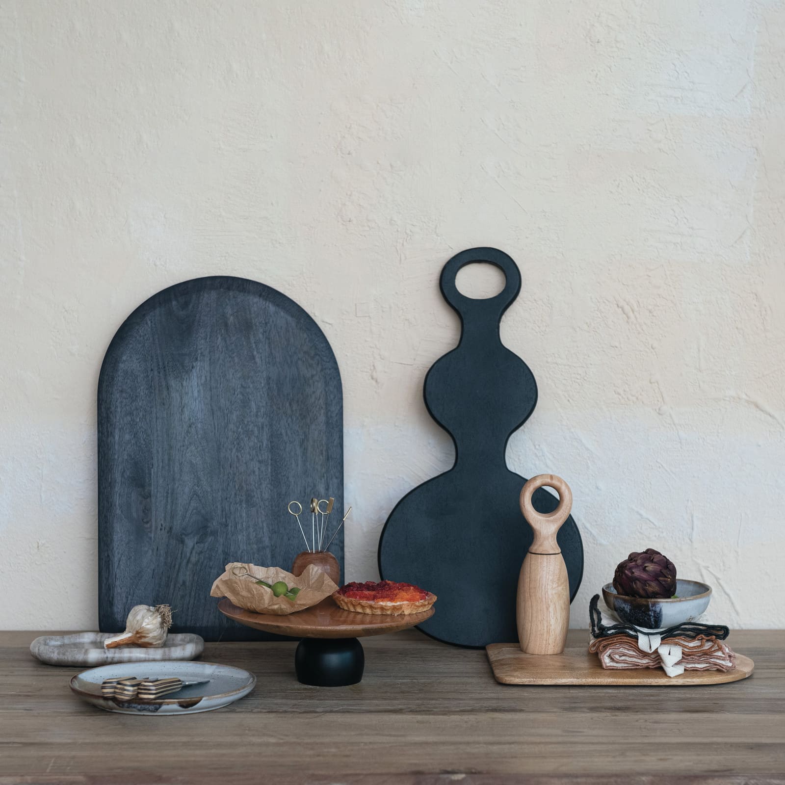 Hello Honey® 8.25" Natural Rubberwood Classic Salt & Pepper Mill