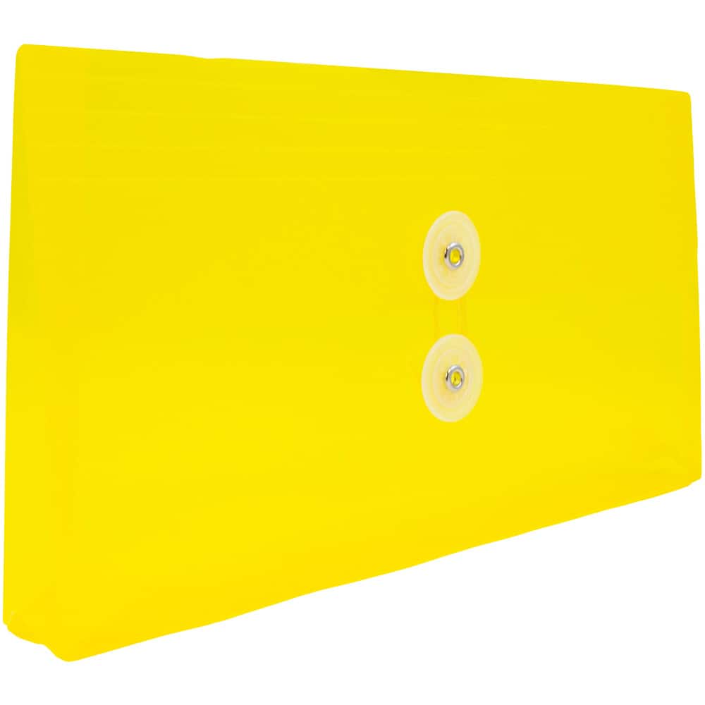 JAM Paper #10 Plastic Envelopes with Button & String Tie Closure, 12ct.