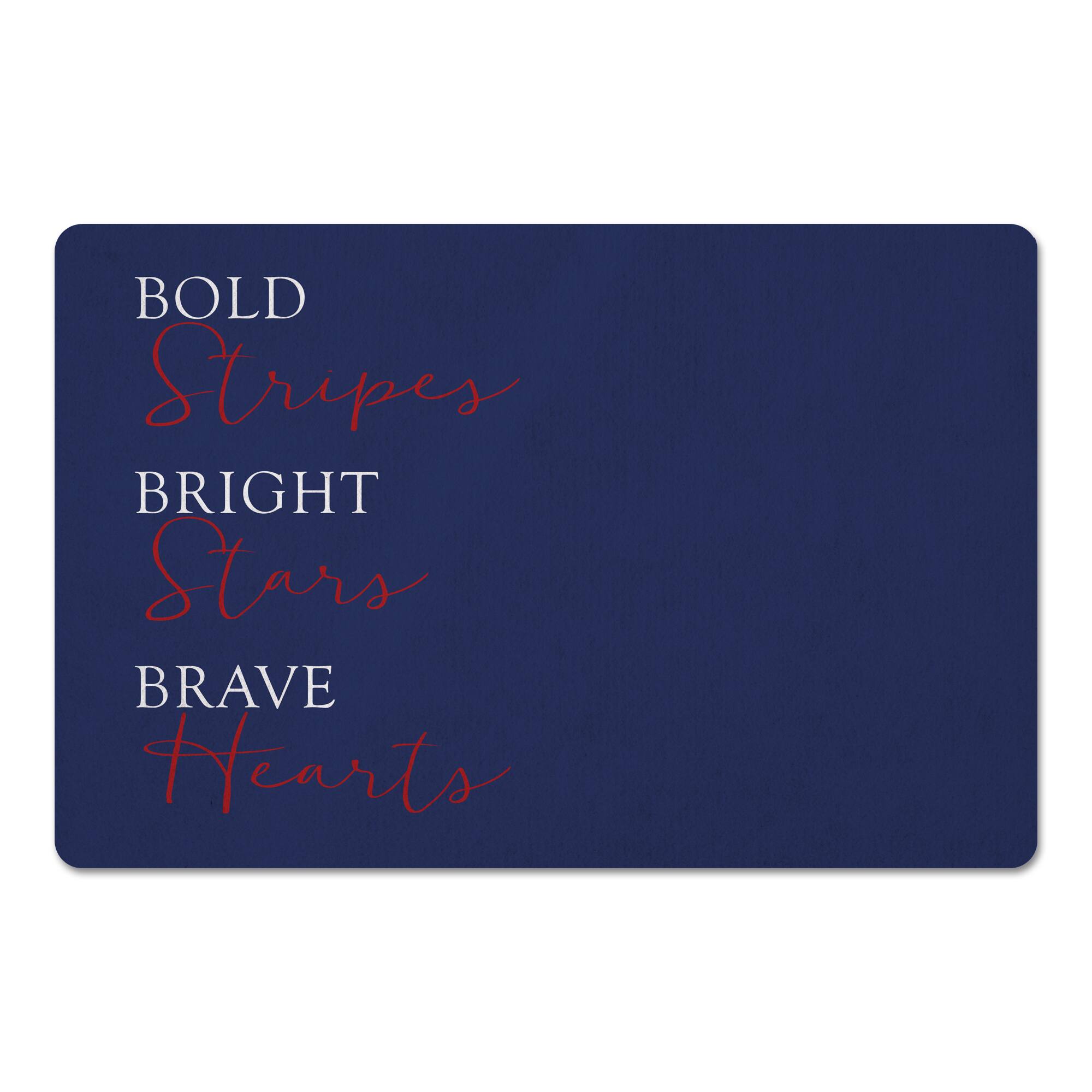 Designs Direct Bold Stripes Bright Stars Floor Mat
