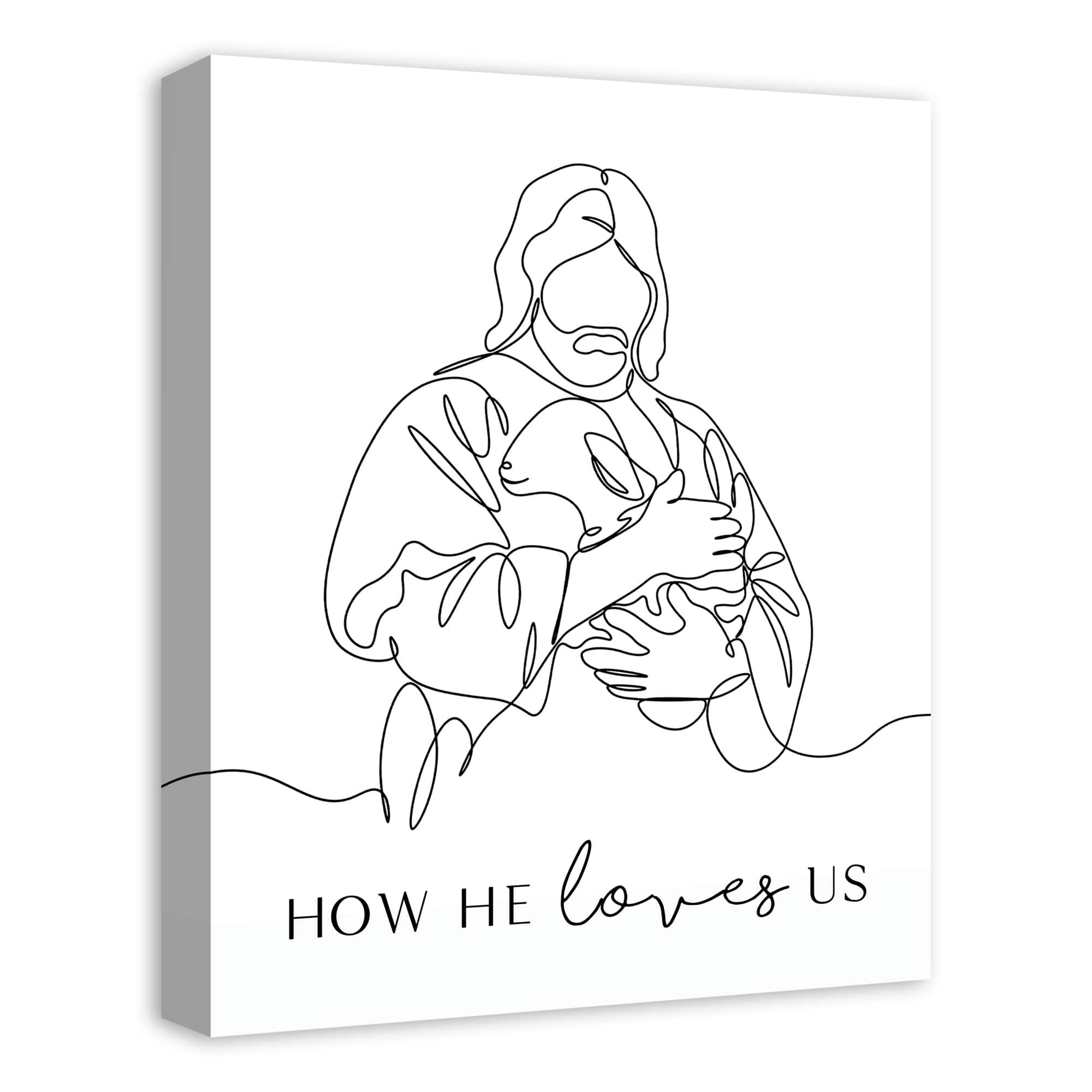 How He Loves Us 2 16" x 20" Canvas Wall Art