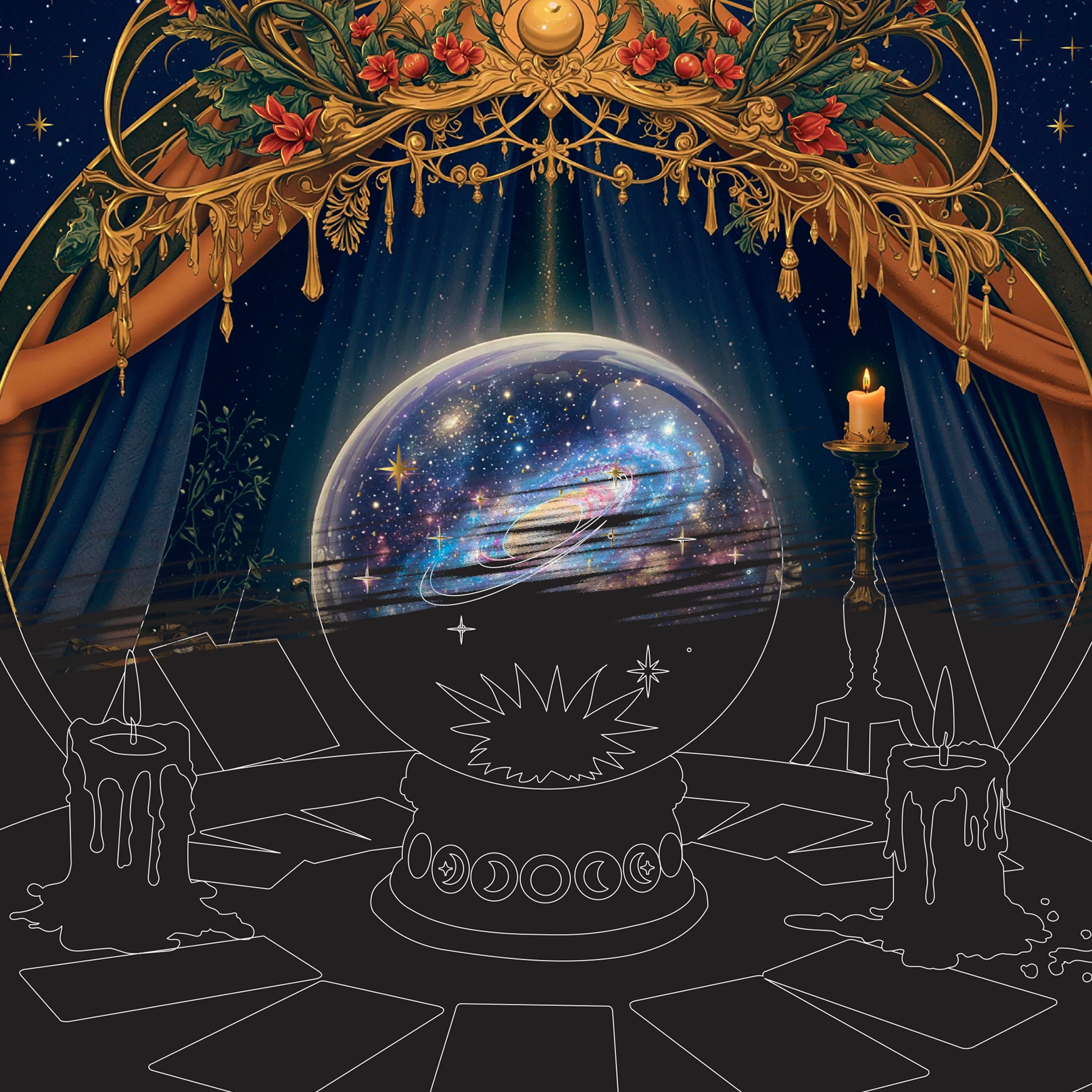 Brea Reese® 9" x 12" Fortune Teller Scratch Art Paper Pad