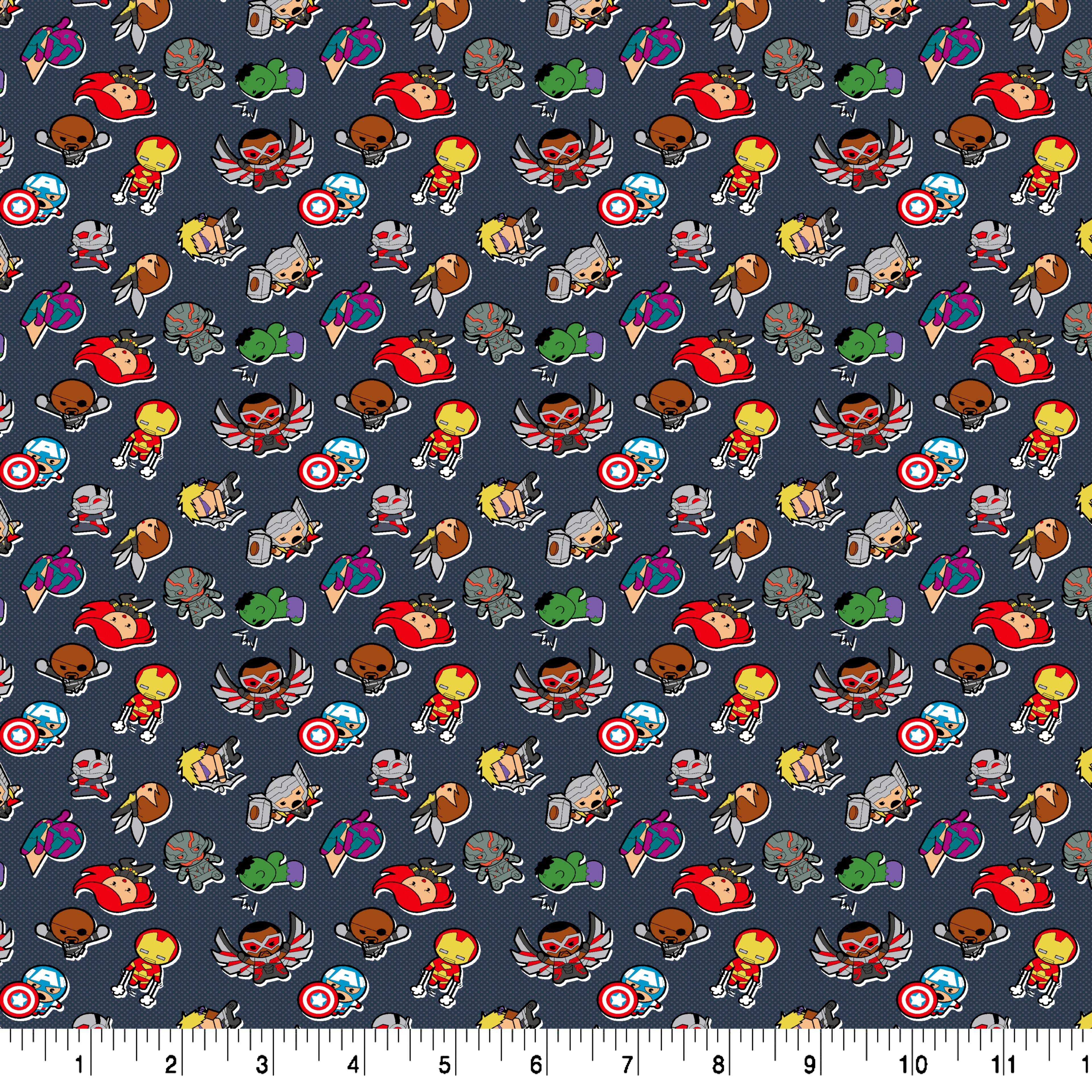 Marvel® Avengers Cute Characters Cotton Fabric
