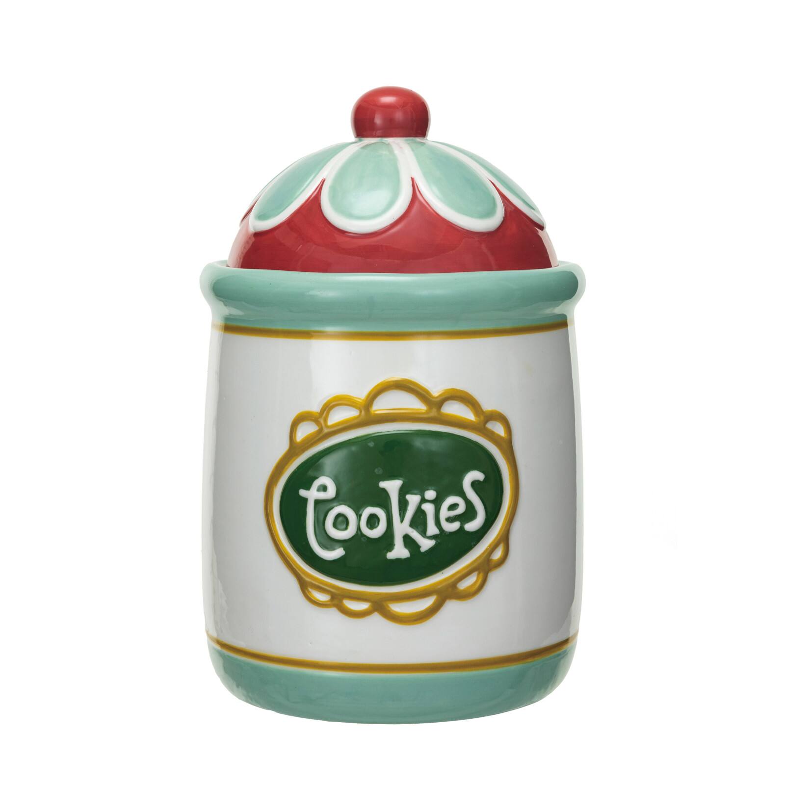 Hello Honey® 8.5" Multicolor Round Stoneware Cookie Jar