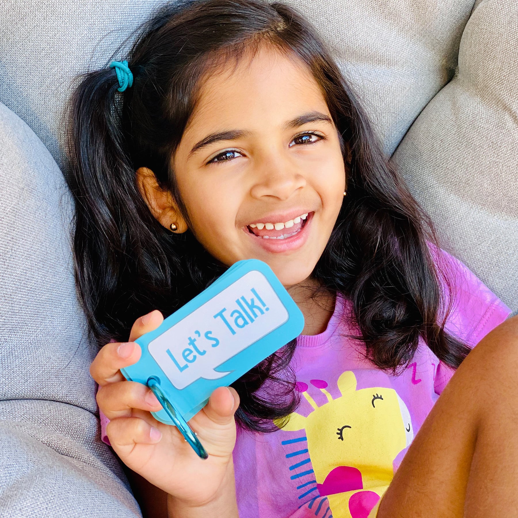 Open the Joy Let's Talk! Portable Conversation Cards Set