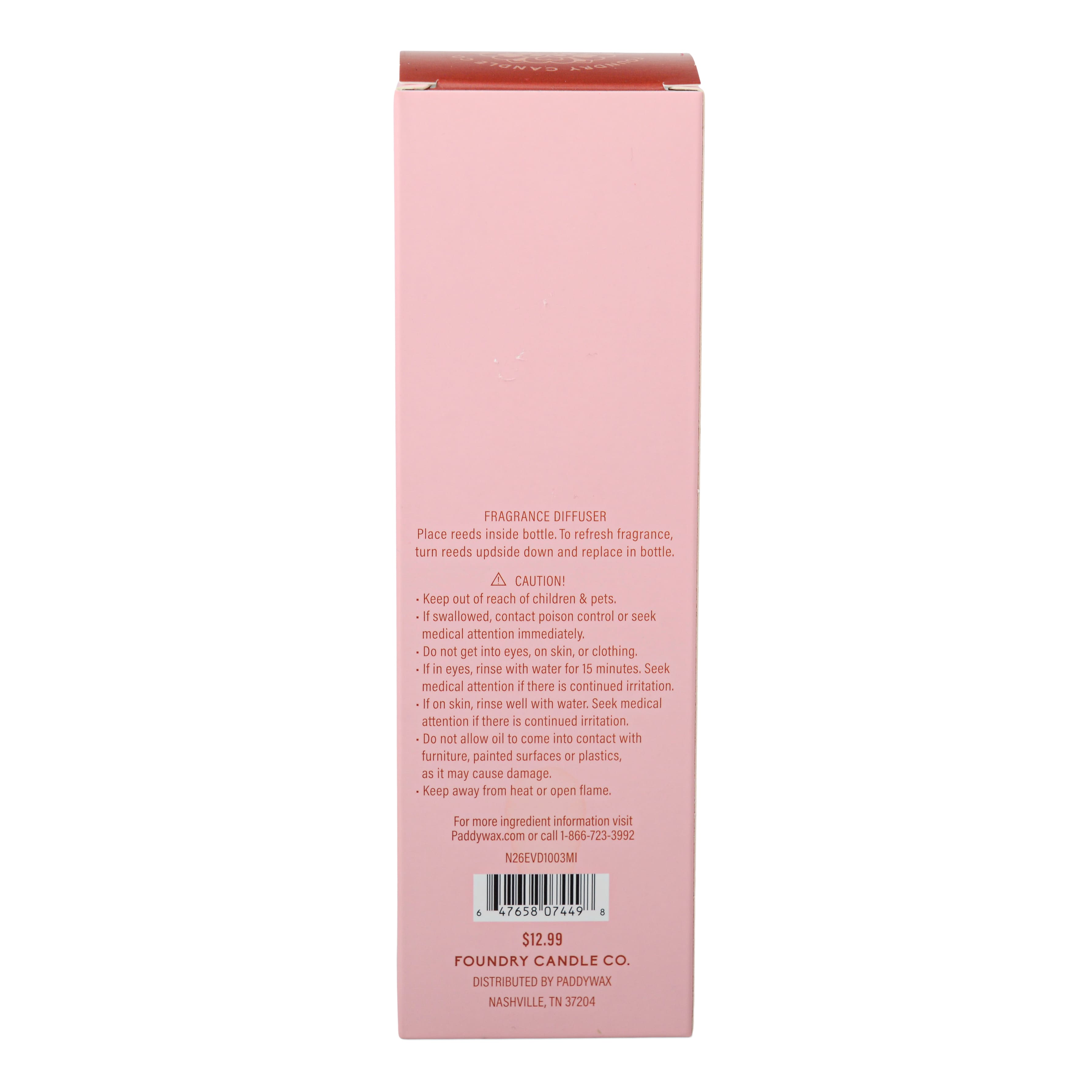 Foundry Candle Co. Rosebud & Cedar Reed Diffuser