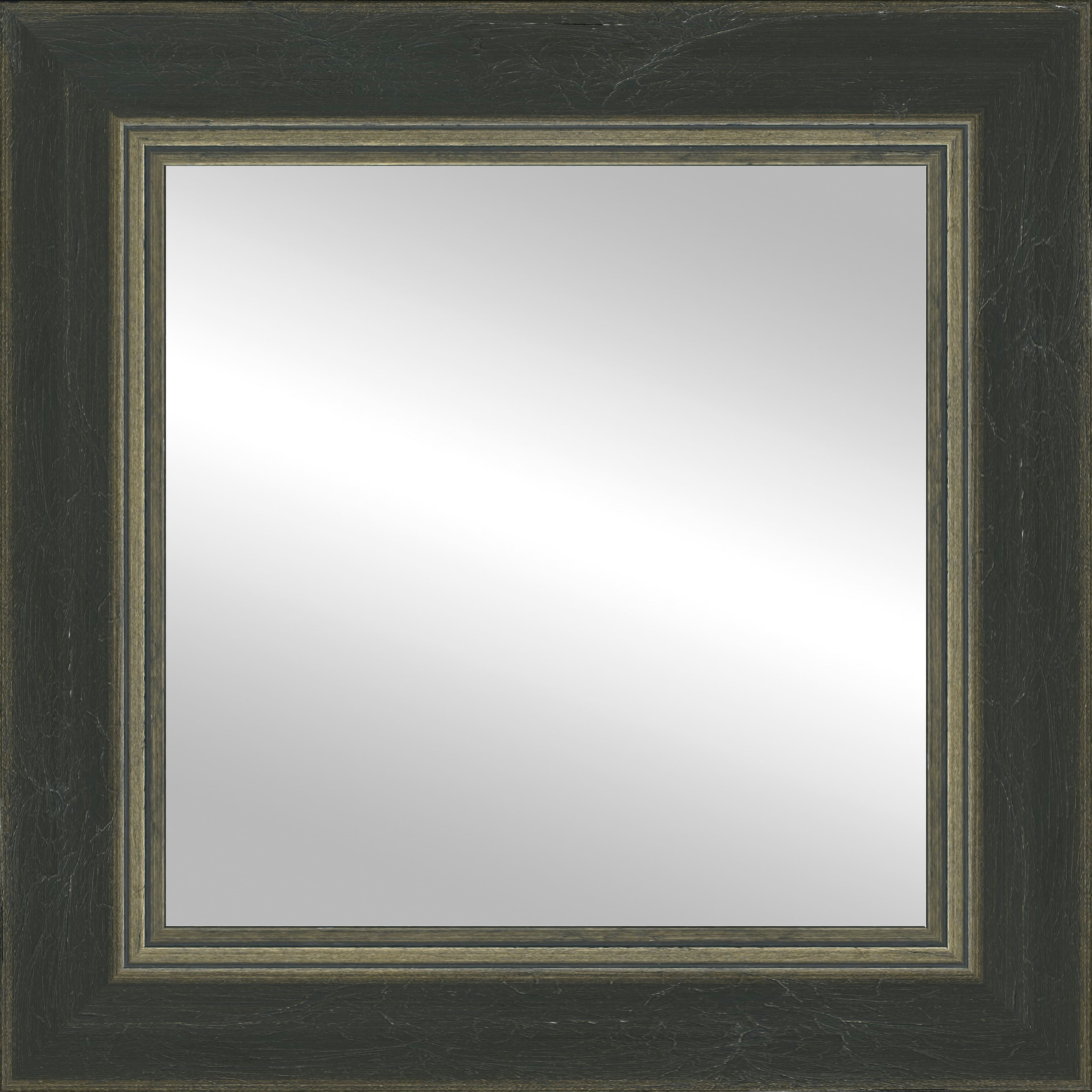 Timeless Frames® Dara Black & Silver 12" x 12" Framed Mirror