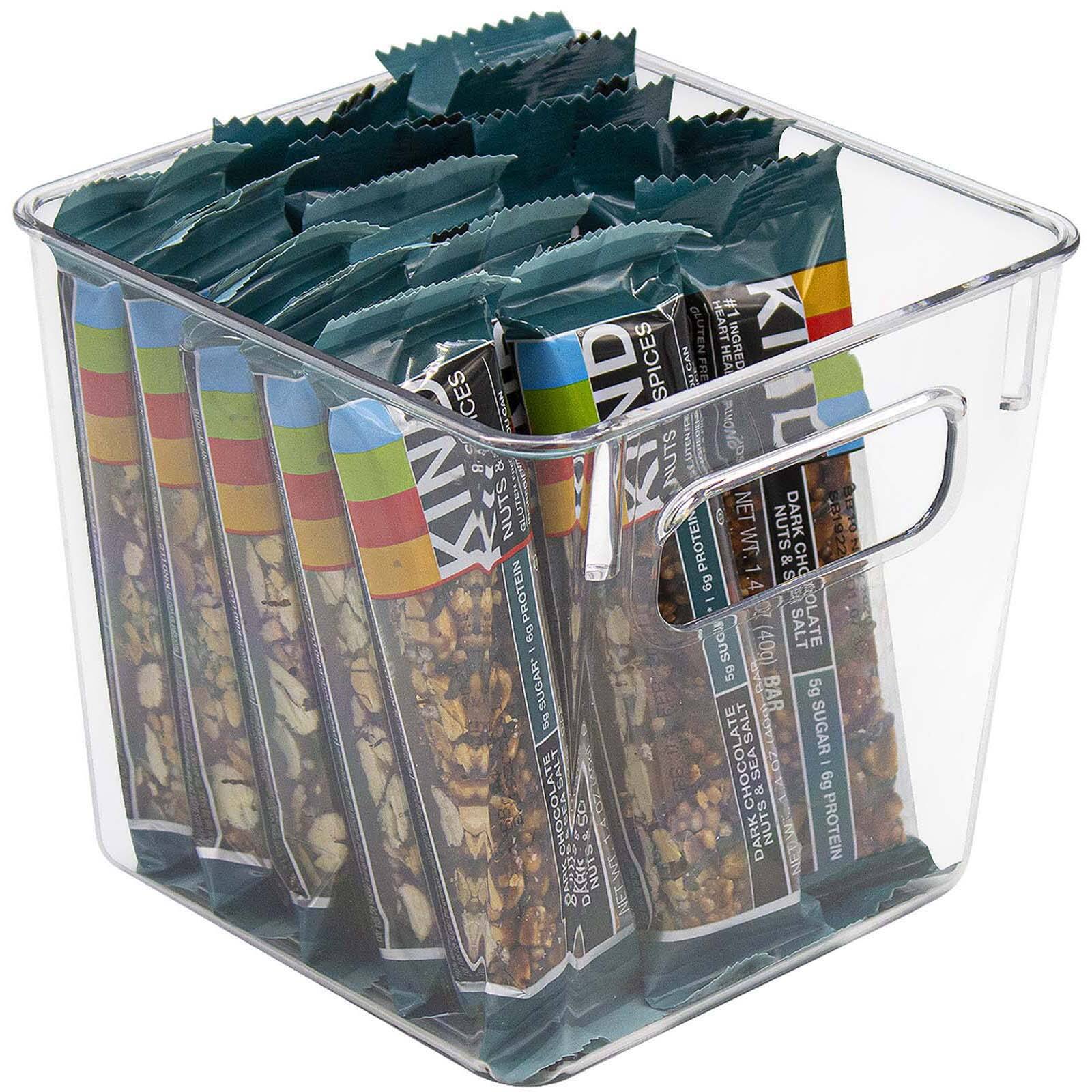 Sorbus 5.5" Clear Square Bins