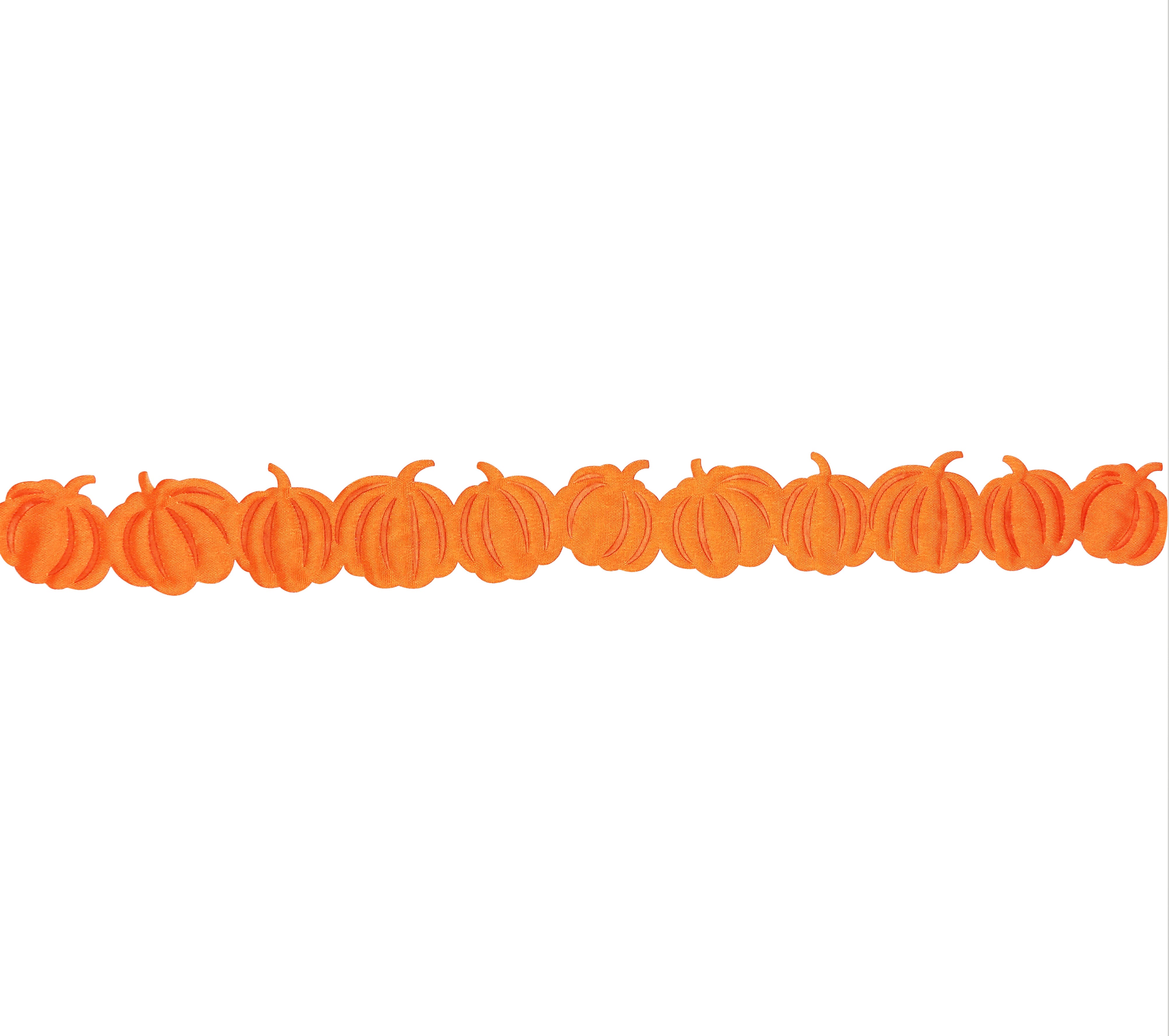 1.5" x 5yd. Orange Pumpkins Die Cut Ribbon by Celebrate It®
