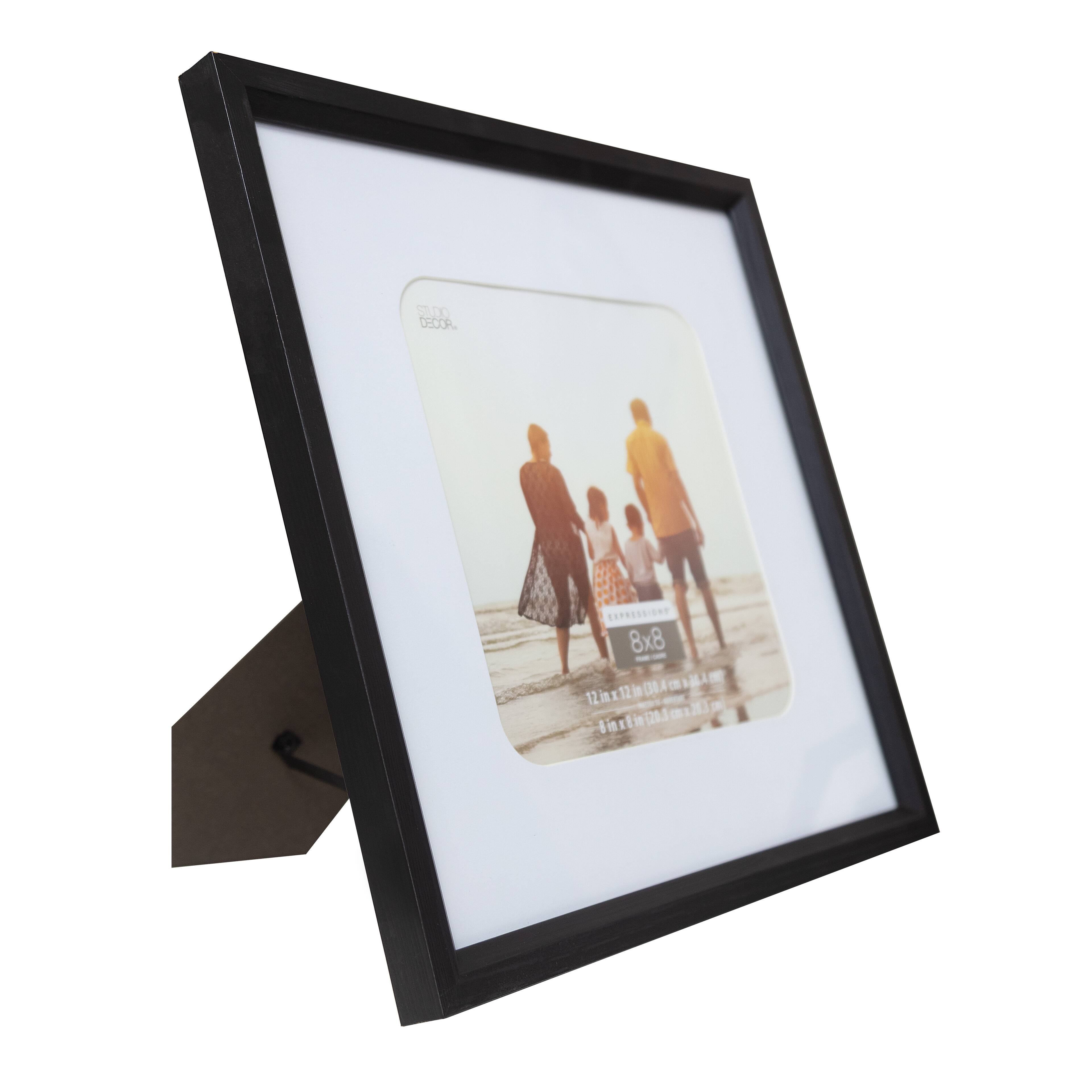 Expressions™ 8" x 8" White & Black Frame with Mat by Studio Décor®
