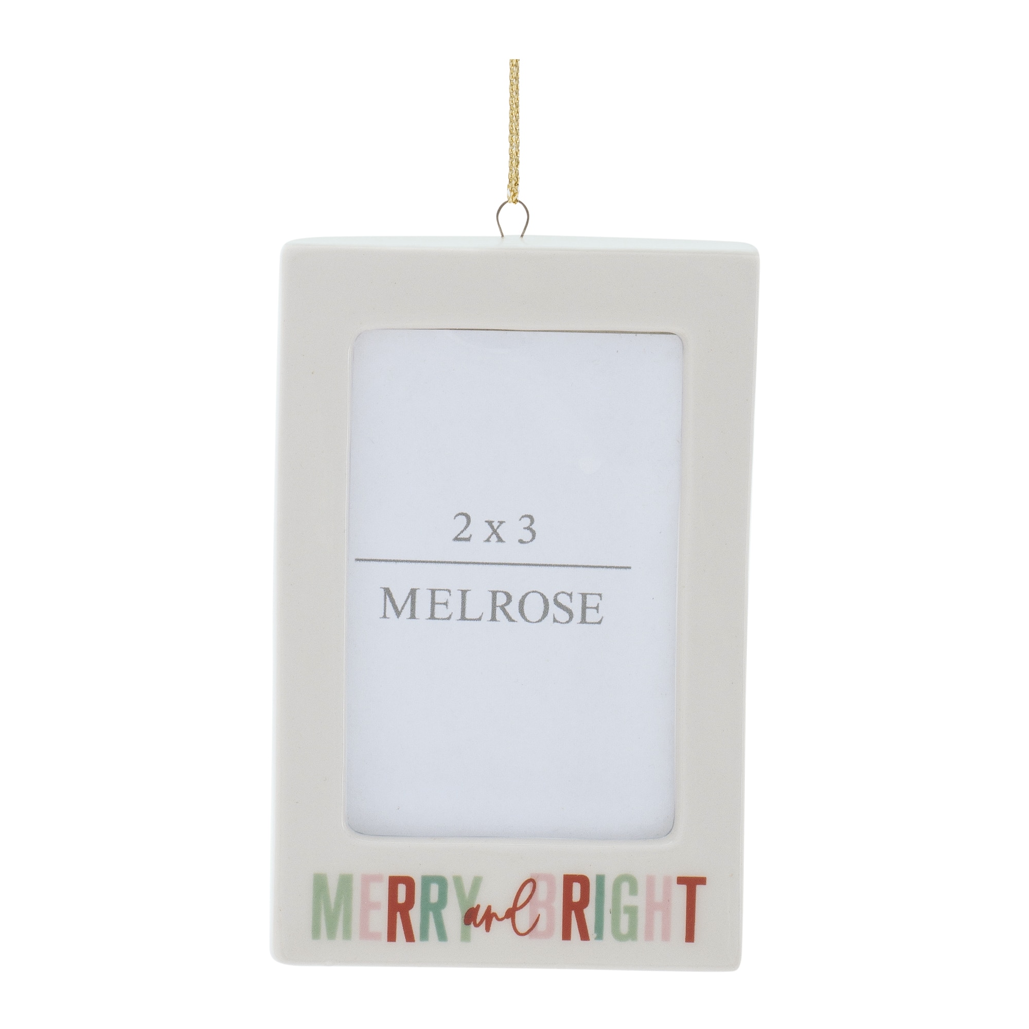 Melrose Merry & Bright 2" x 3" Photo Frame Ornaments, 6ct.