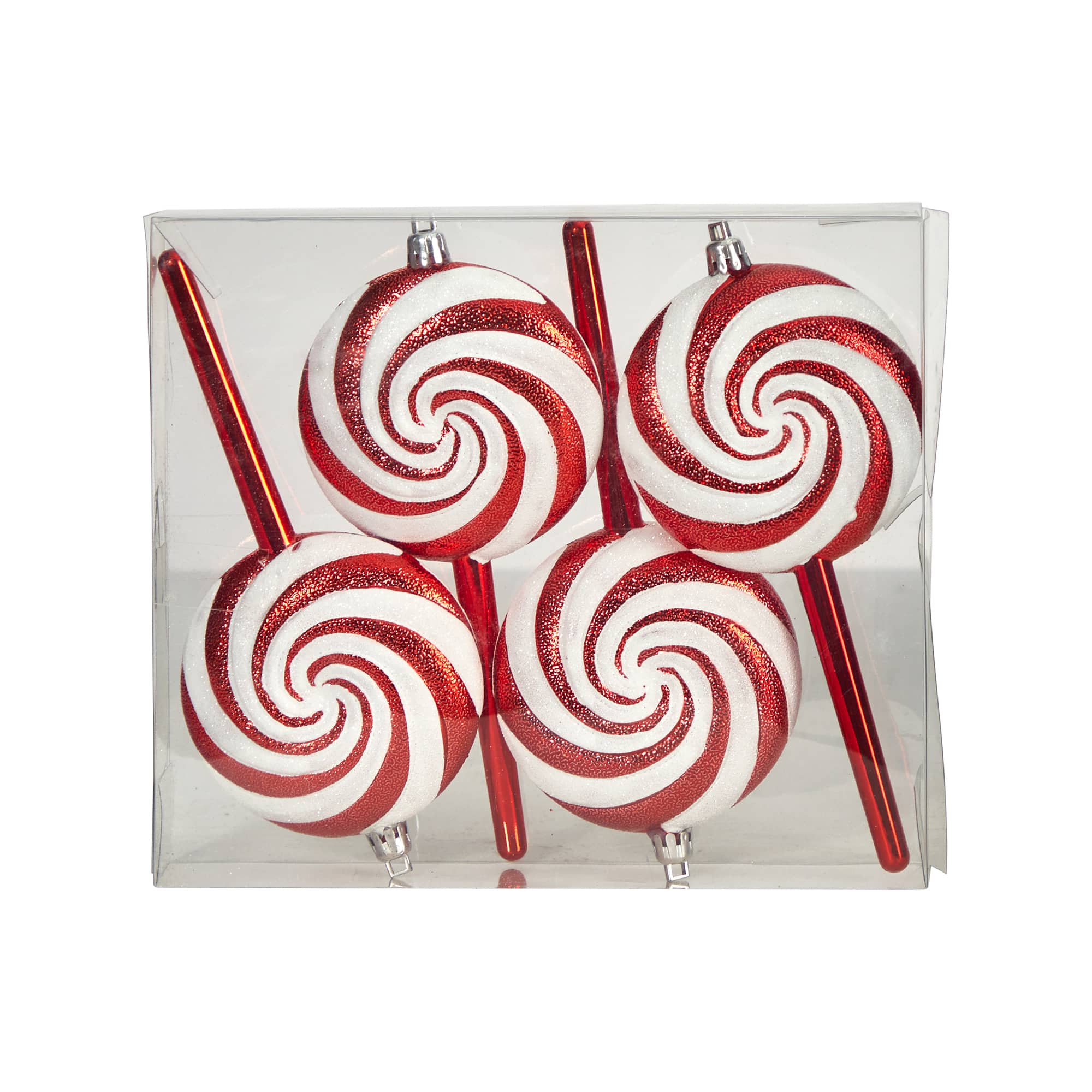4ct. 7" Shatterproof Christmas Candy Cane Deluxe Ornaments