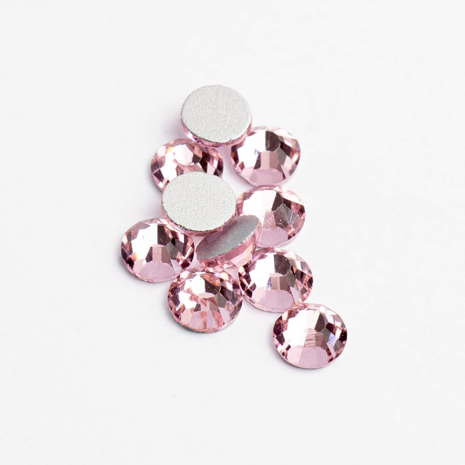 Crystal Lane DIY SS6 Round Glass Flat Back Rhinestones