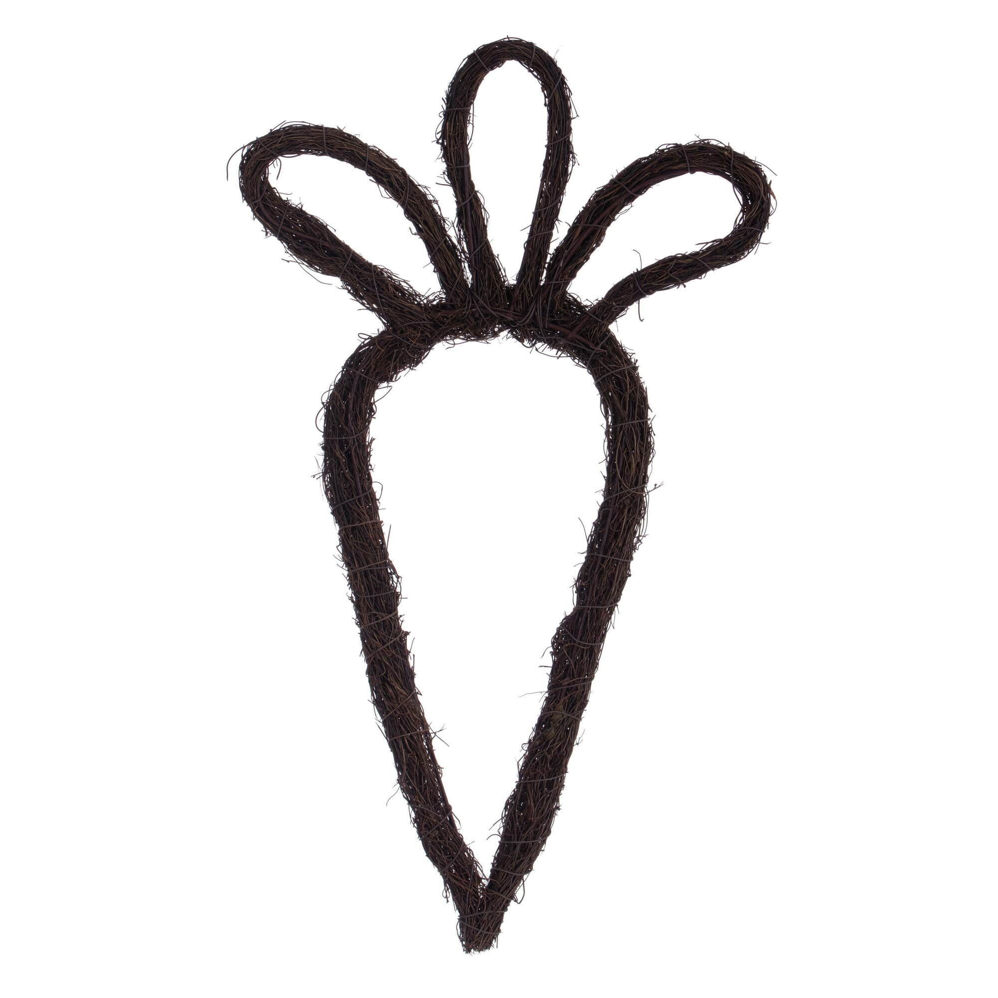 Vickerman 23" Brown Carrot Outline Wreath