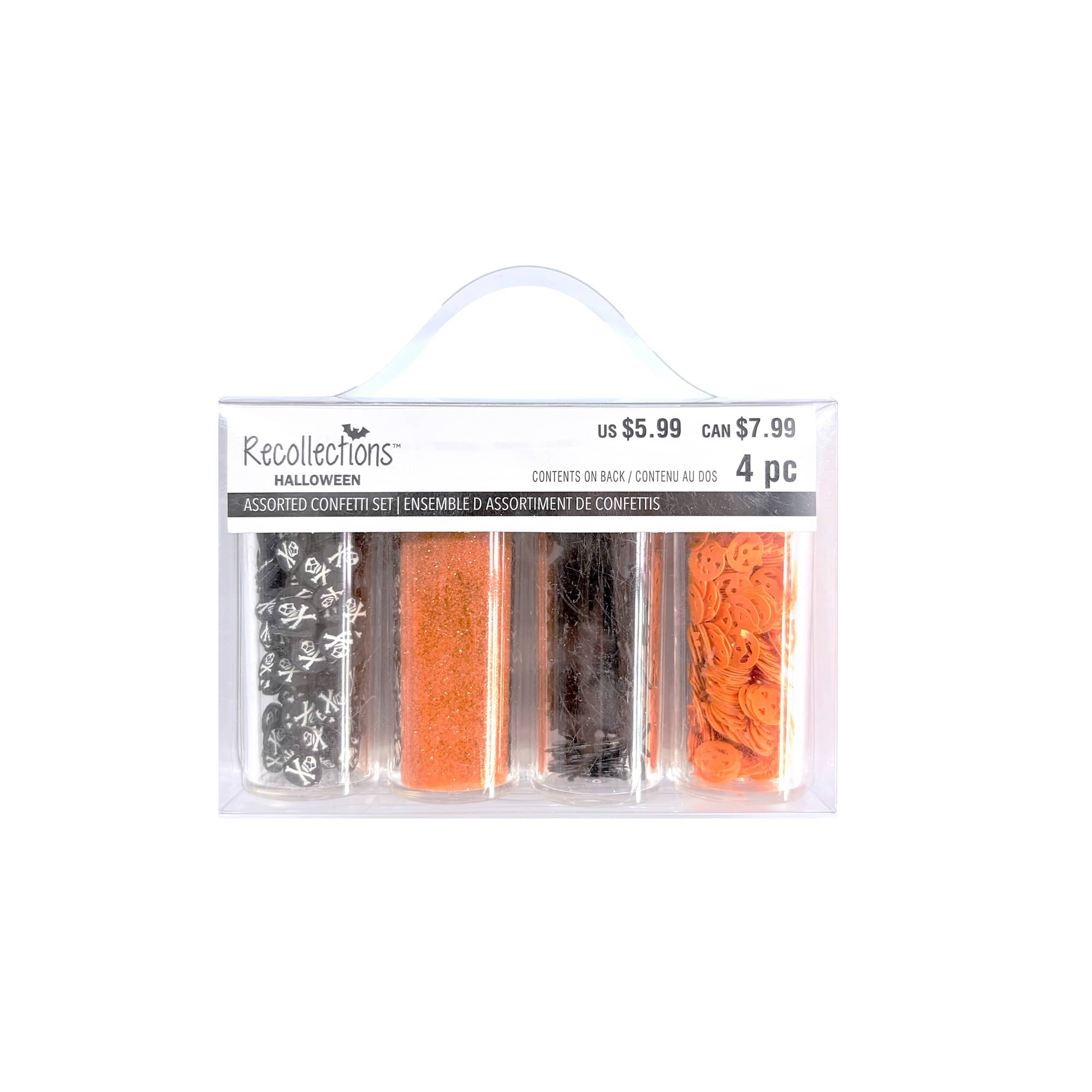 Black & Orange Pumpkins, Bats & Skulls Confetti Set by Recollections™