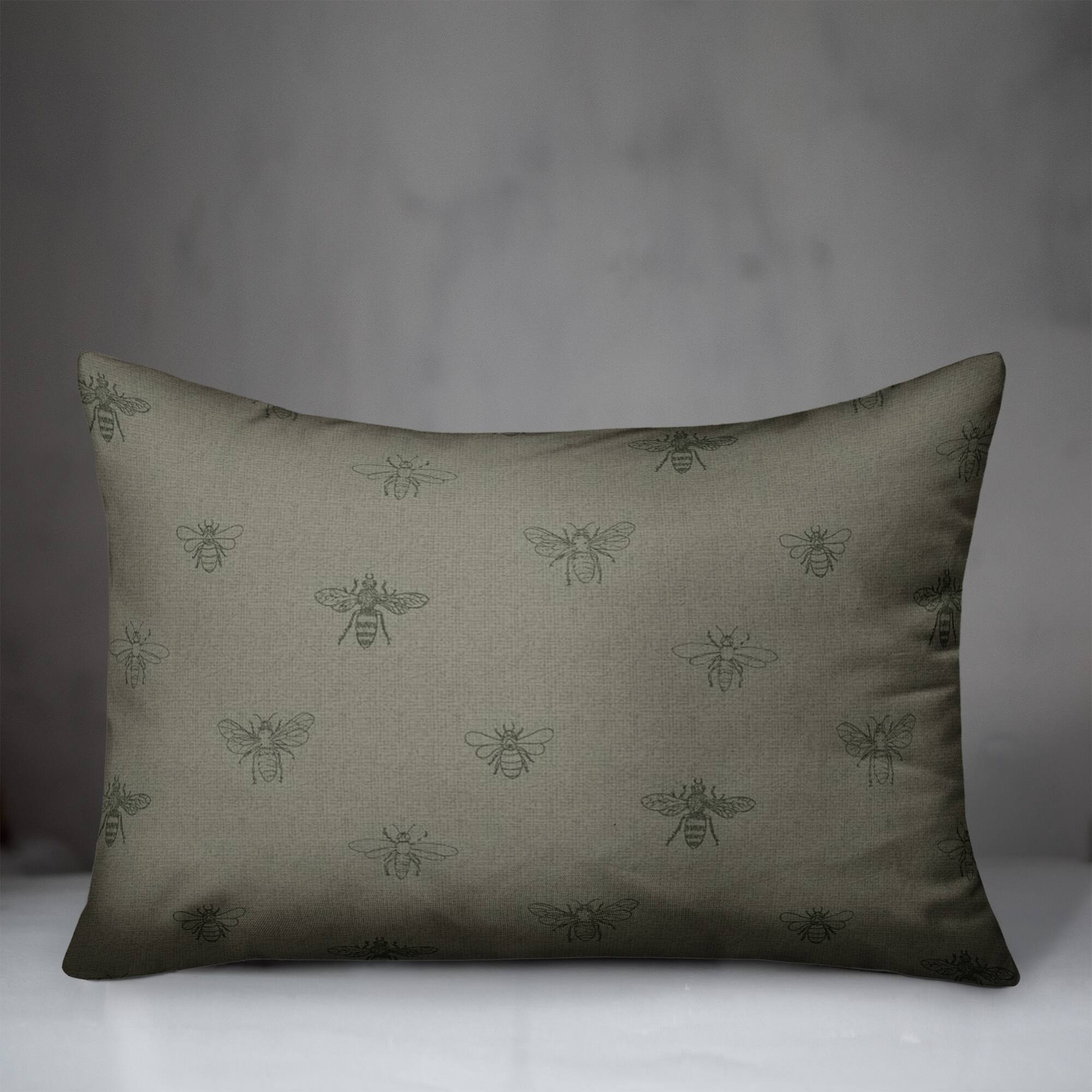 Bee Pattern Throw Pillow