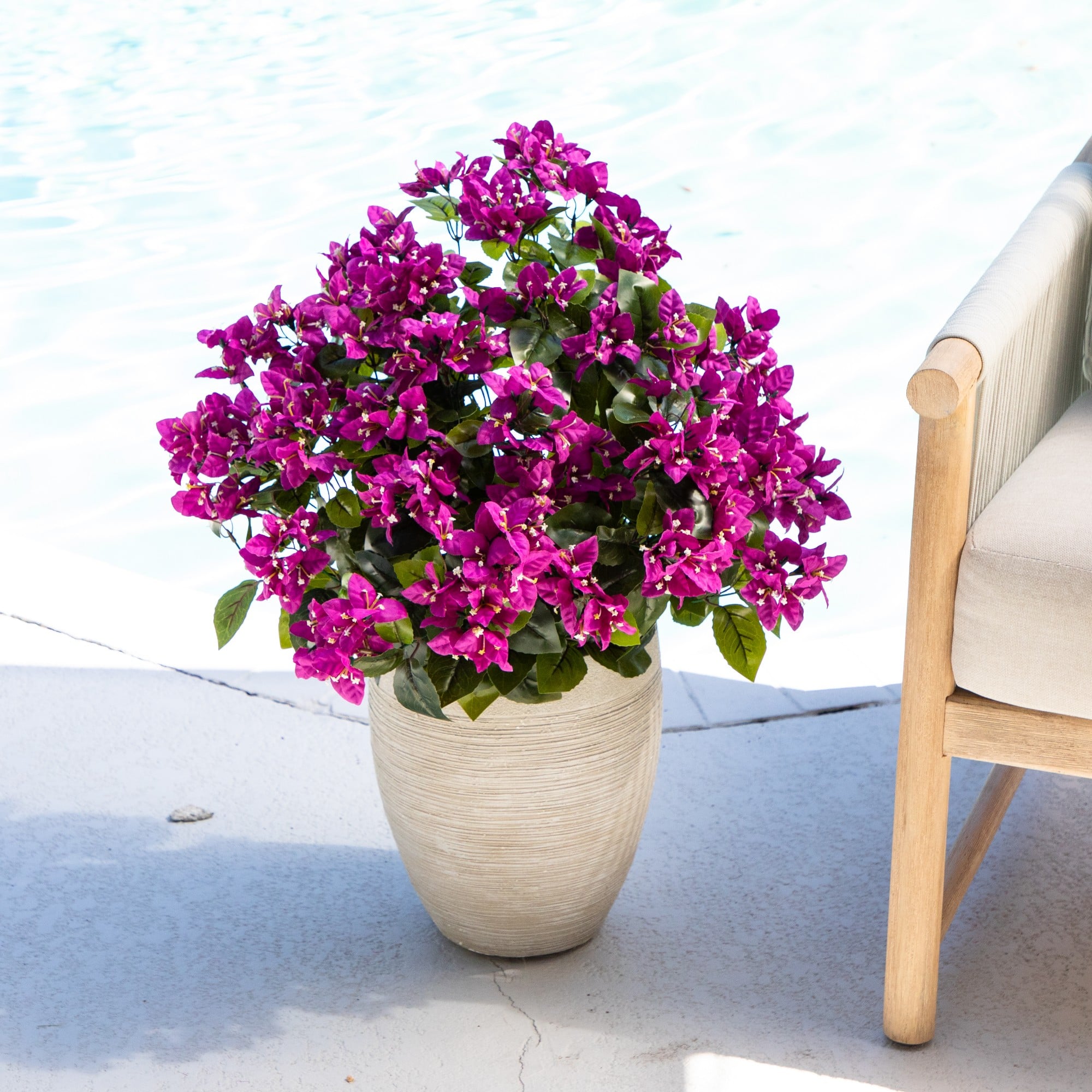 19" UV Resistant Artificial Bougainvillea Bushes, 4ct.