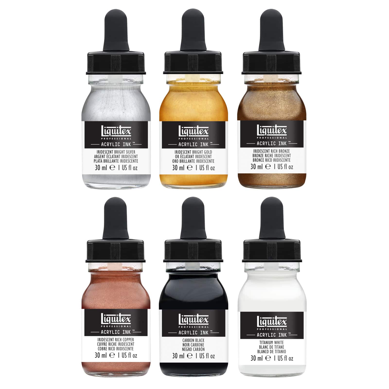 Liquitex® Professional Acrylic™ Ink Metallic Set