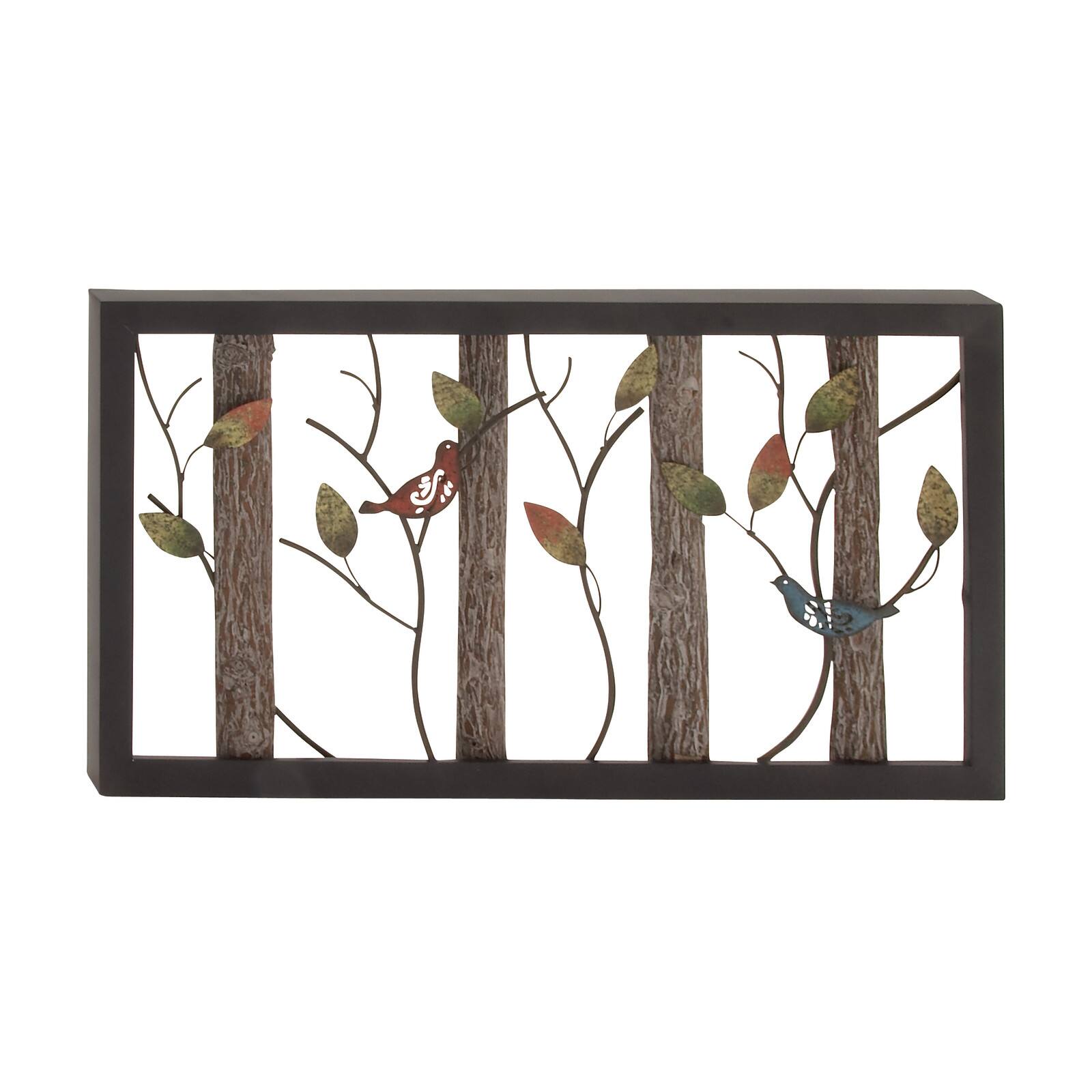 Tin Farmhouse Birds Wall Decoration