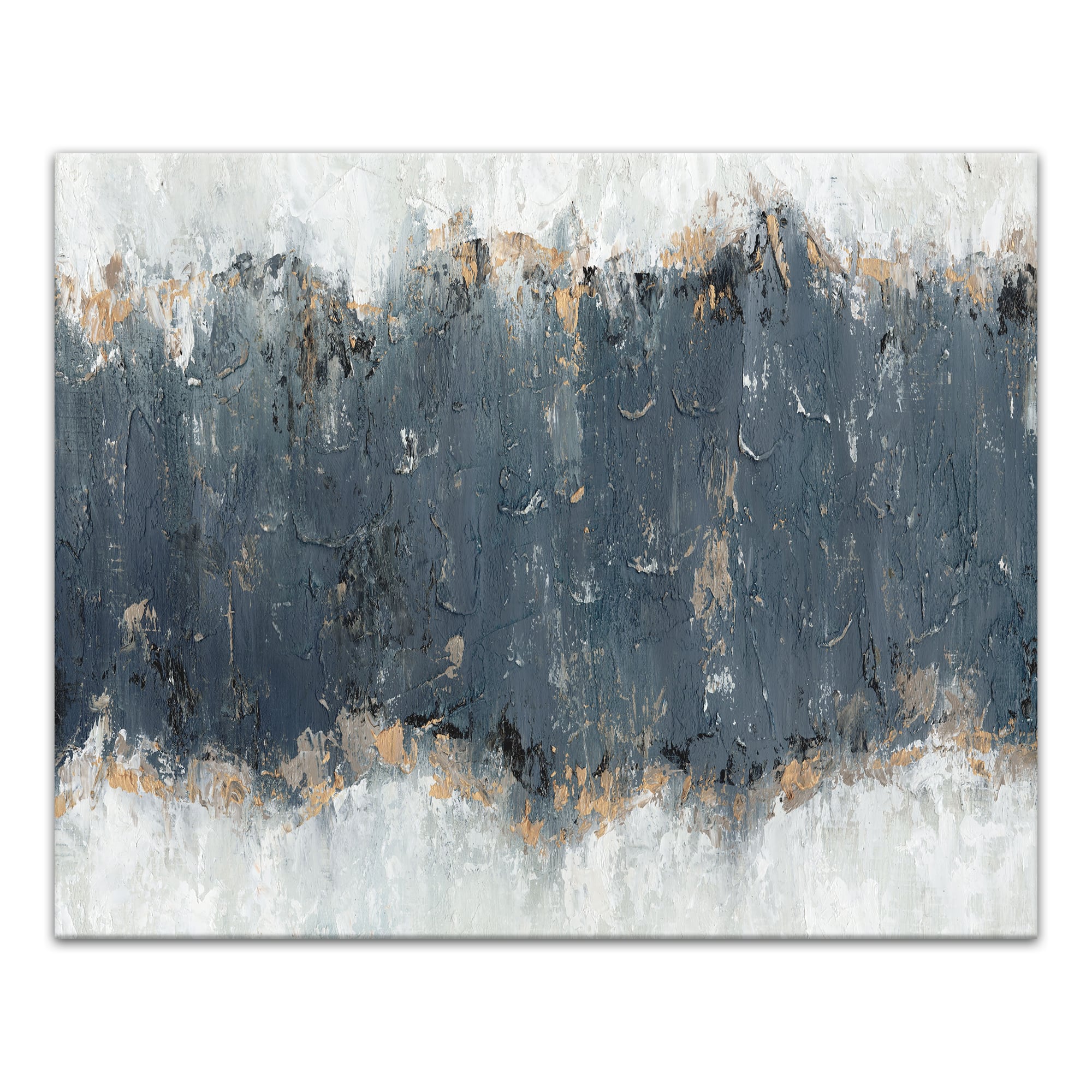 Charcoal Abstract 20" x 16" Canvas Wall Art