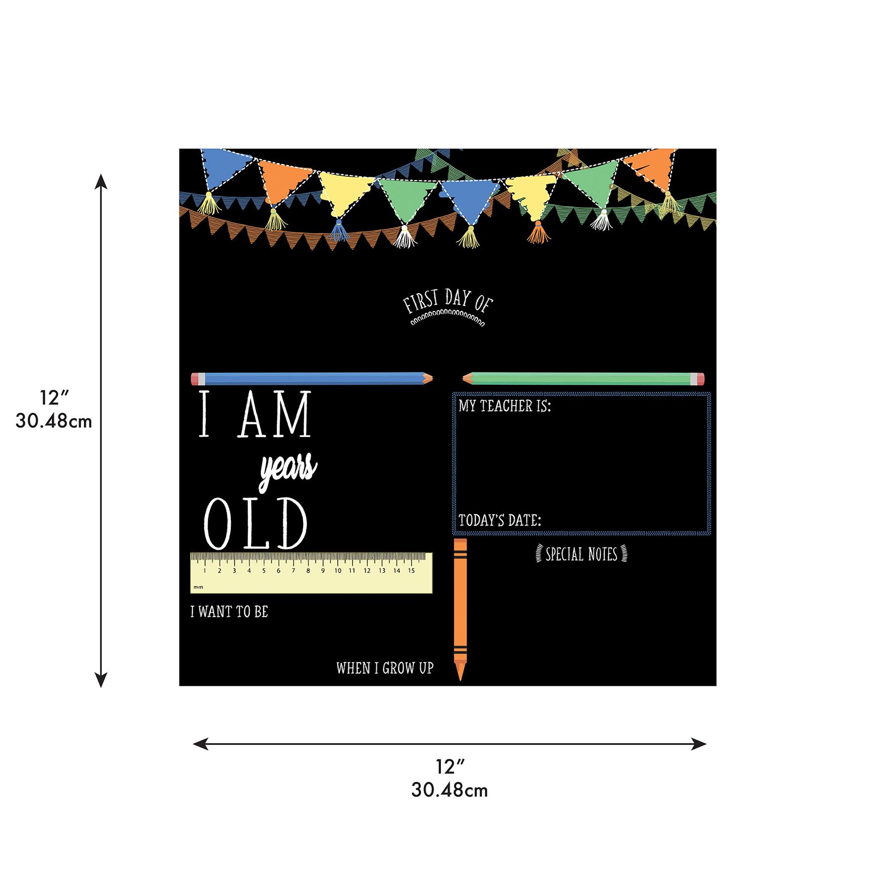 RoomMates Last or First Day of School Banner Double-Sided Chalkboard