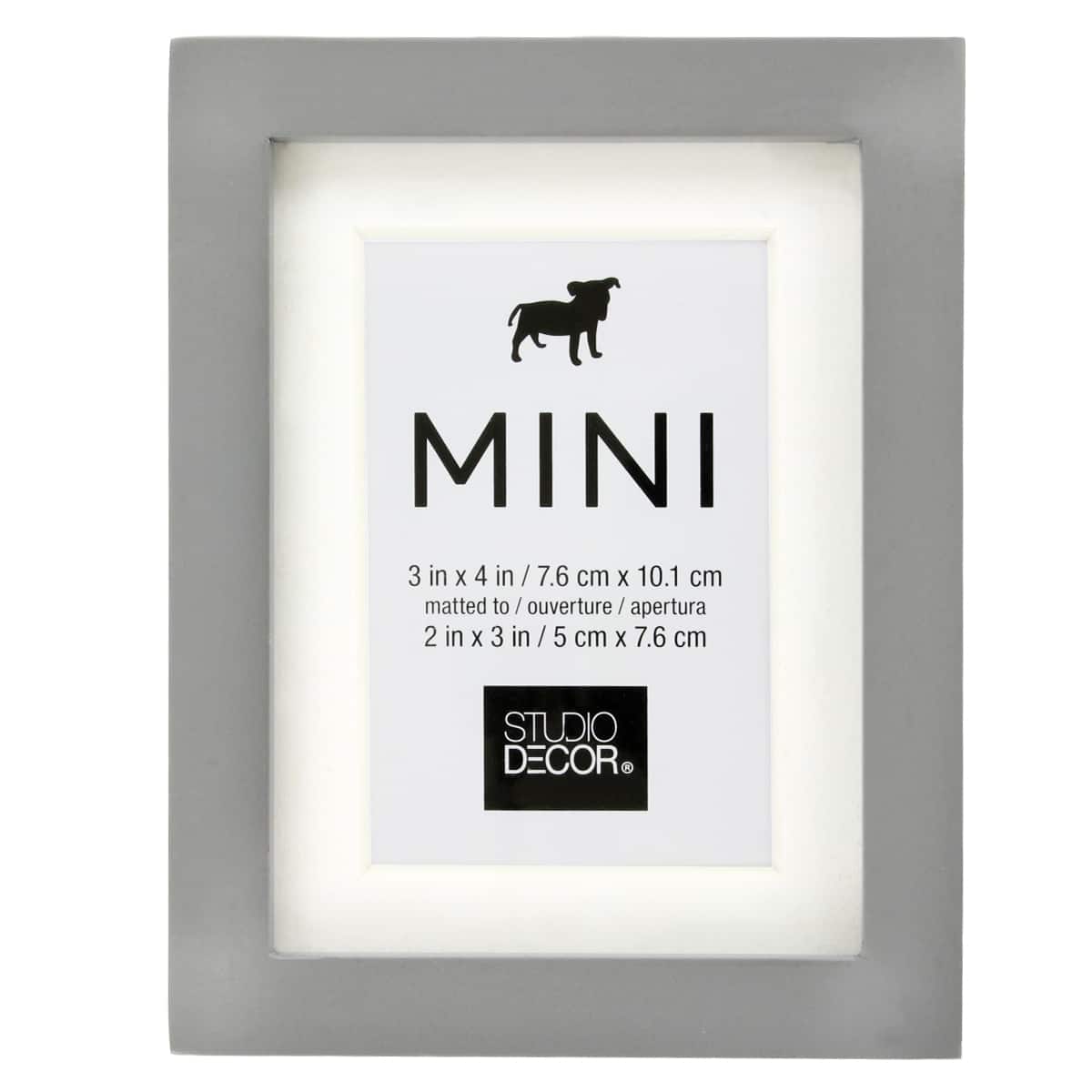 24 Pack: 2" x 3" Mini Frame with Mat by Studio Décor®