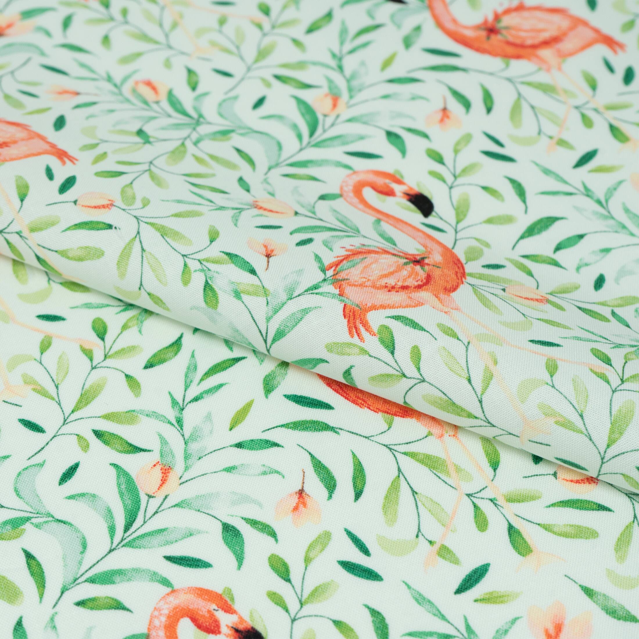 SINGER Flamingo Print Cotton Fabric Fat Quarter
