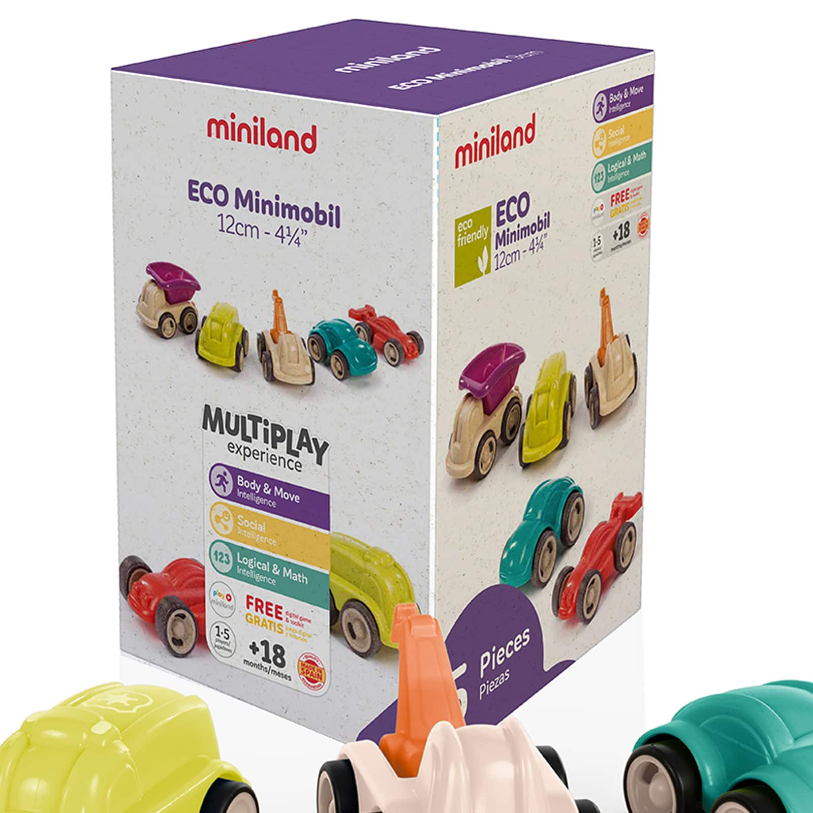 Miniland 4.25″ Eco Minimobil Set