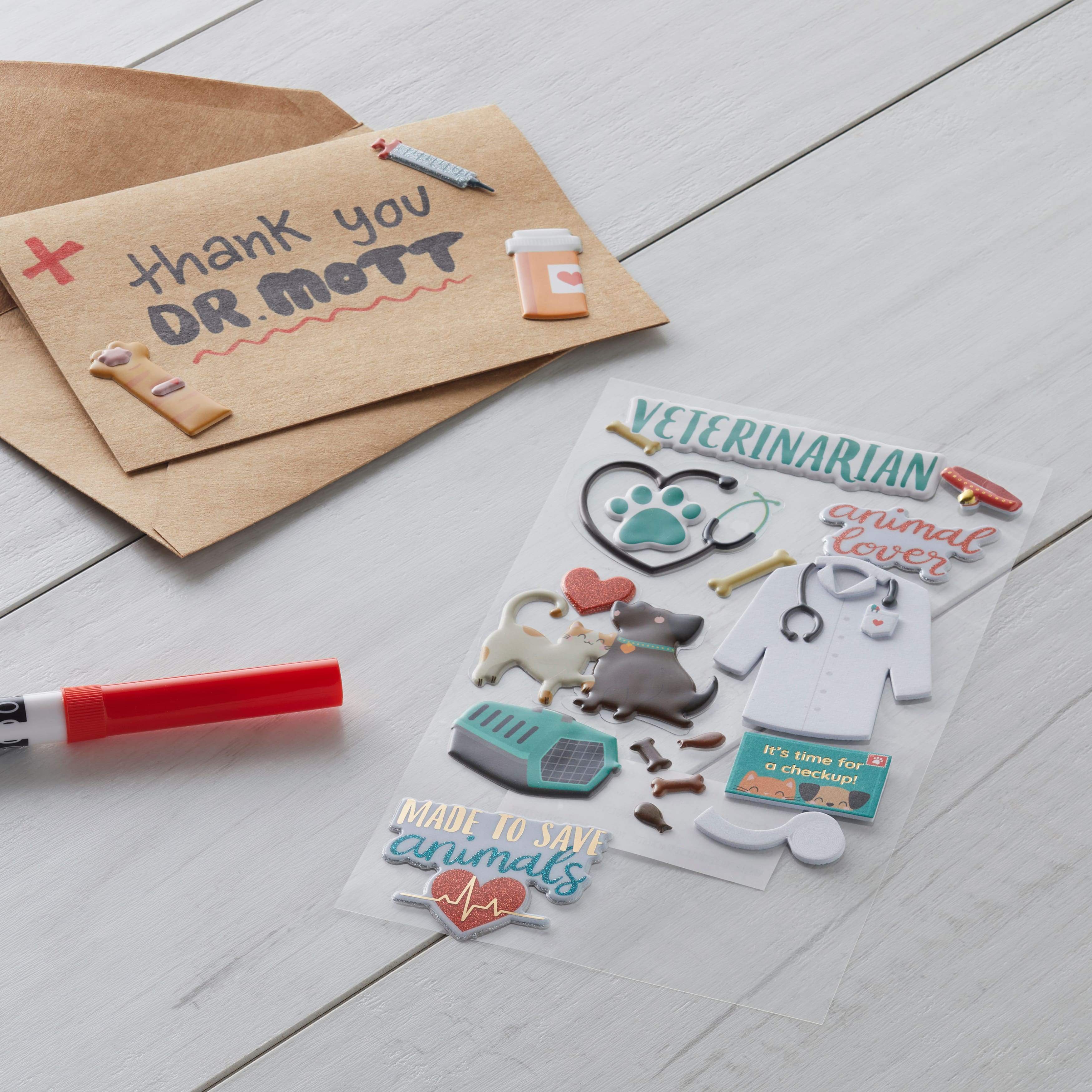12 Pack: Veterinarian Stickers by Recollections™