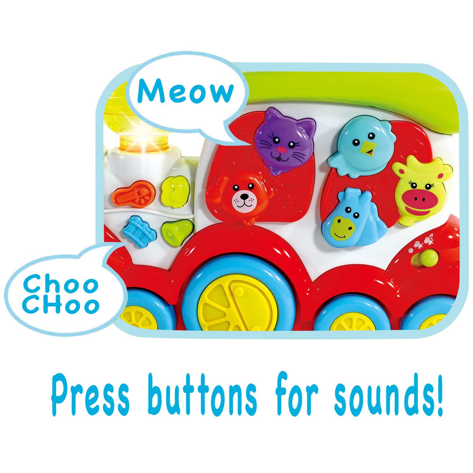 Nothing But Fun Toys Lights & Sounds Animal Choo Choo Train