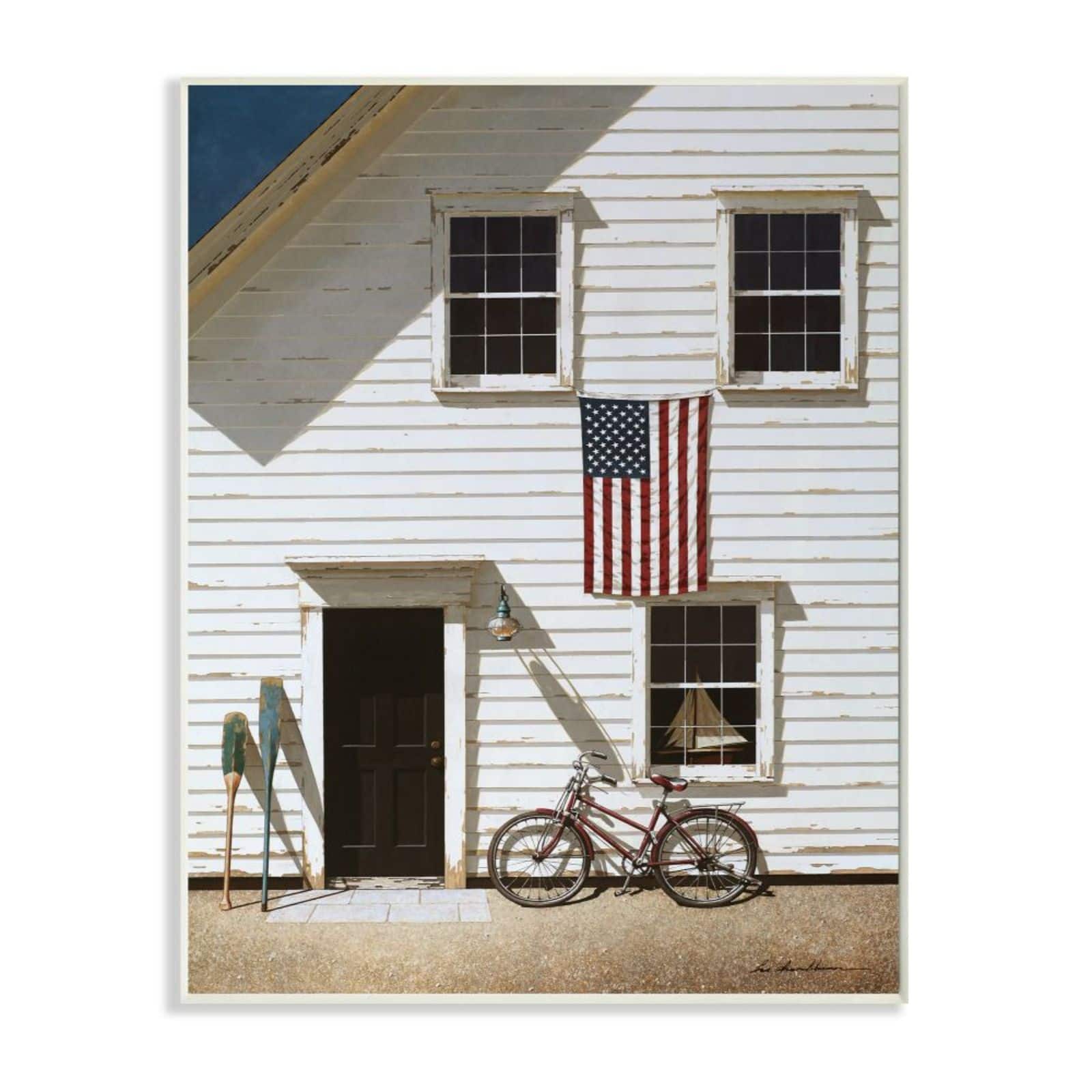 Stupell Industries Vintage Americana Cape House Wall Plaque