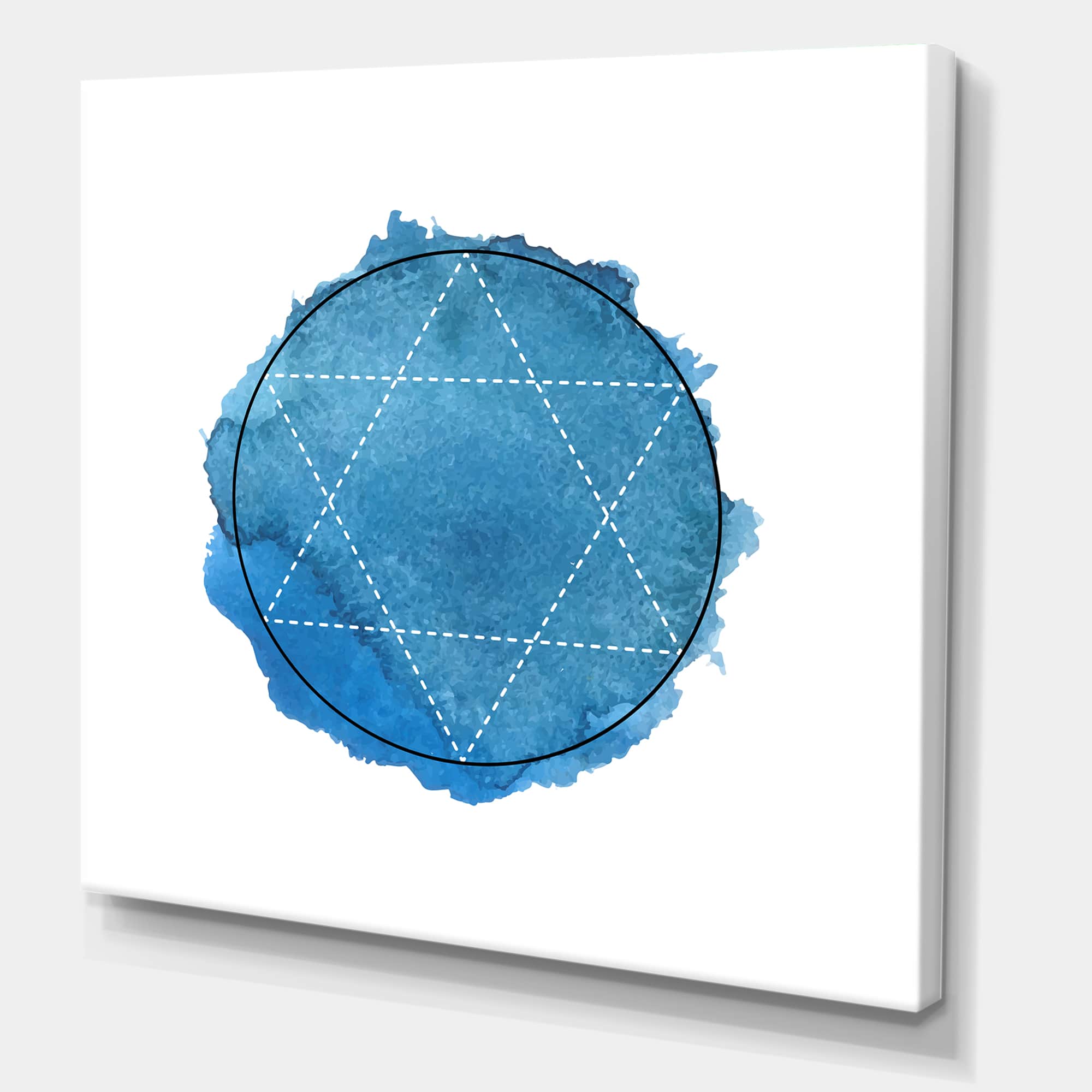 Designart - Symbol of Alchemy and Sacred Geometry III - Bohemian & Eclectic Canvas Wall Art Print