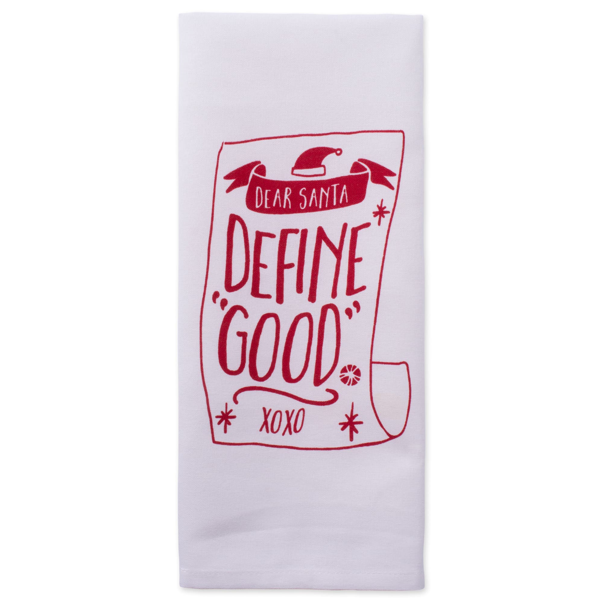 DII® Assorted Dear Santa Holiday Printed Dishtowel Set