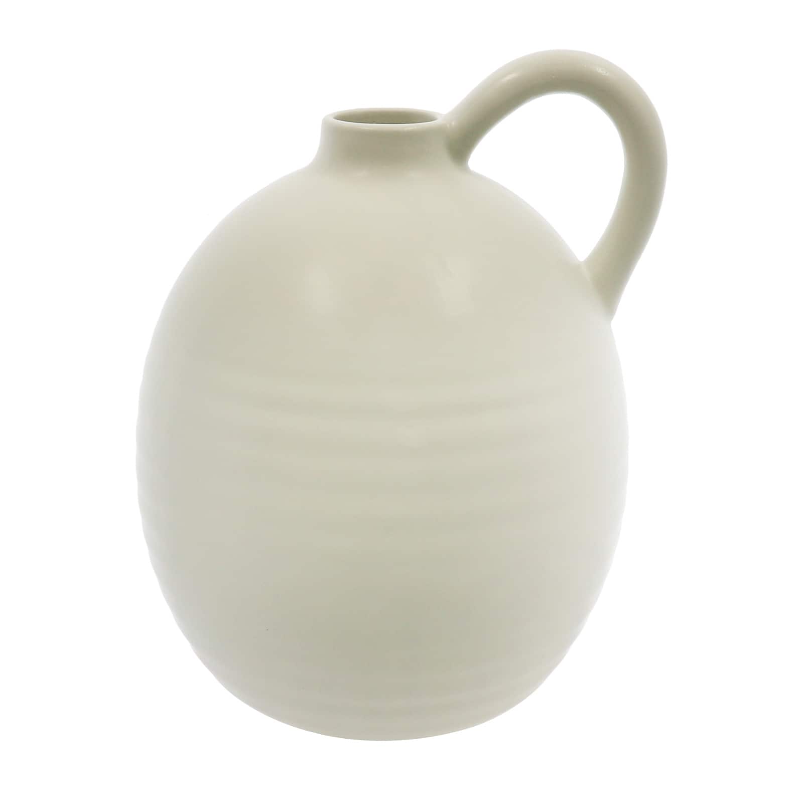 13" White Ceramic Jug Tabletop Décor by Ashland®