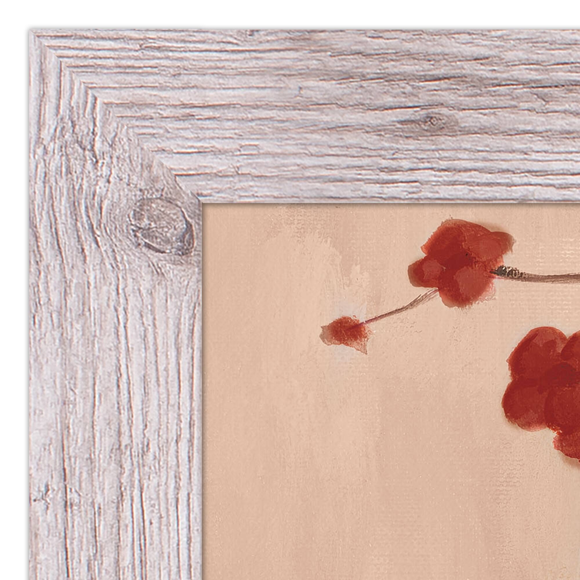 Framed Western Red Floral Woman Print