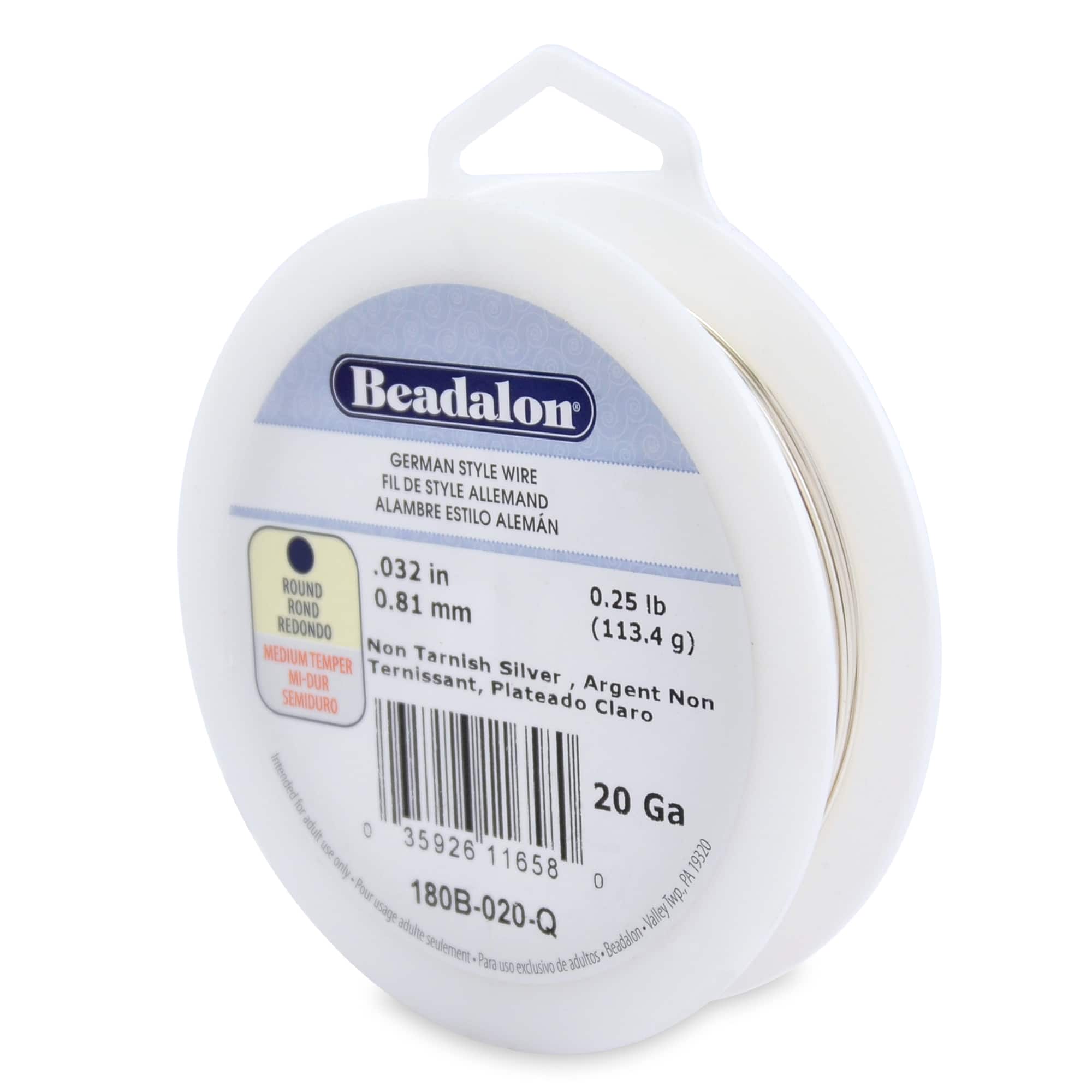 Beadalon® 20 Gauge Non Tarnish Silver German Style Wire