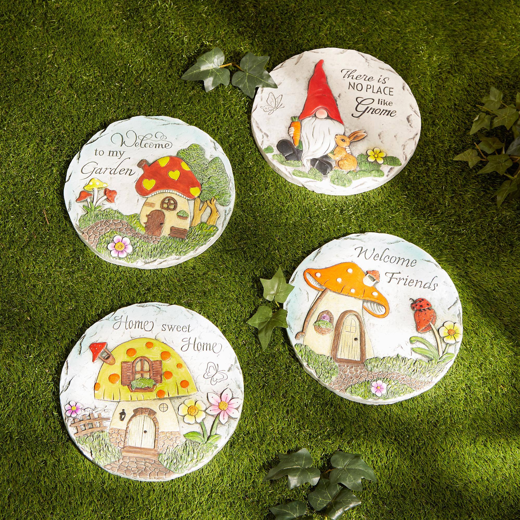 9.75" Welcome To My Garden Stepping Stone