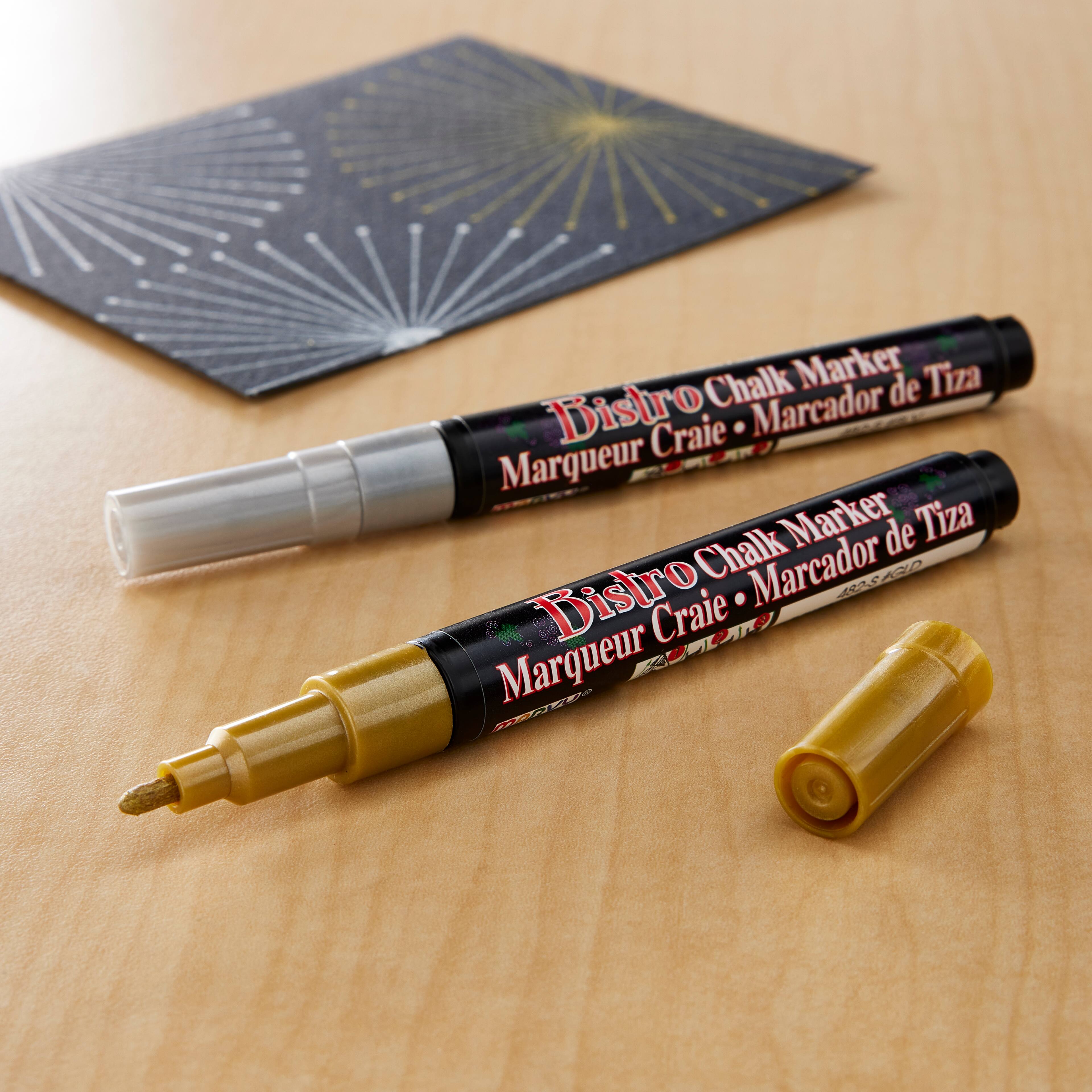 12 Packs: 2 ct. (24 total) Marvy® Uchida Bistro Fine Point Metallic Chalk Markers