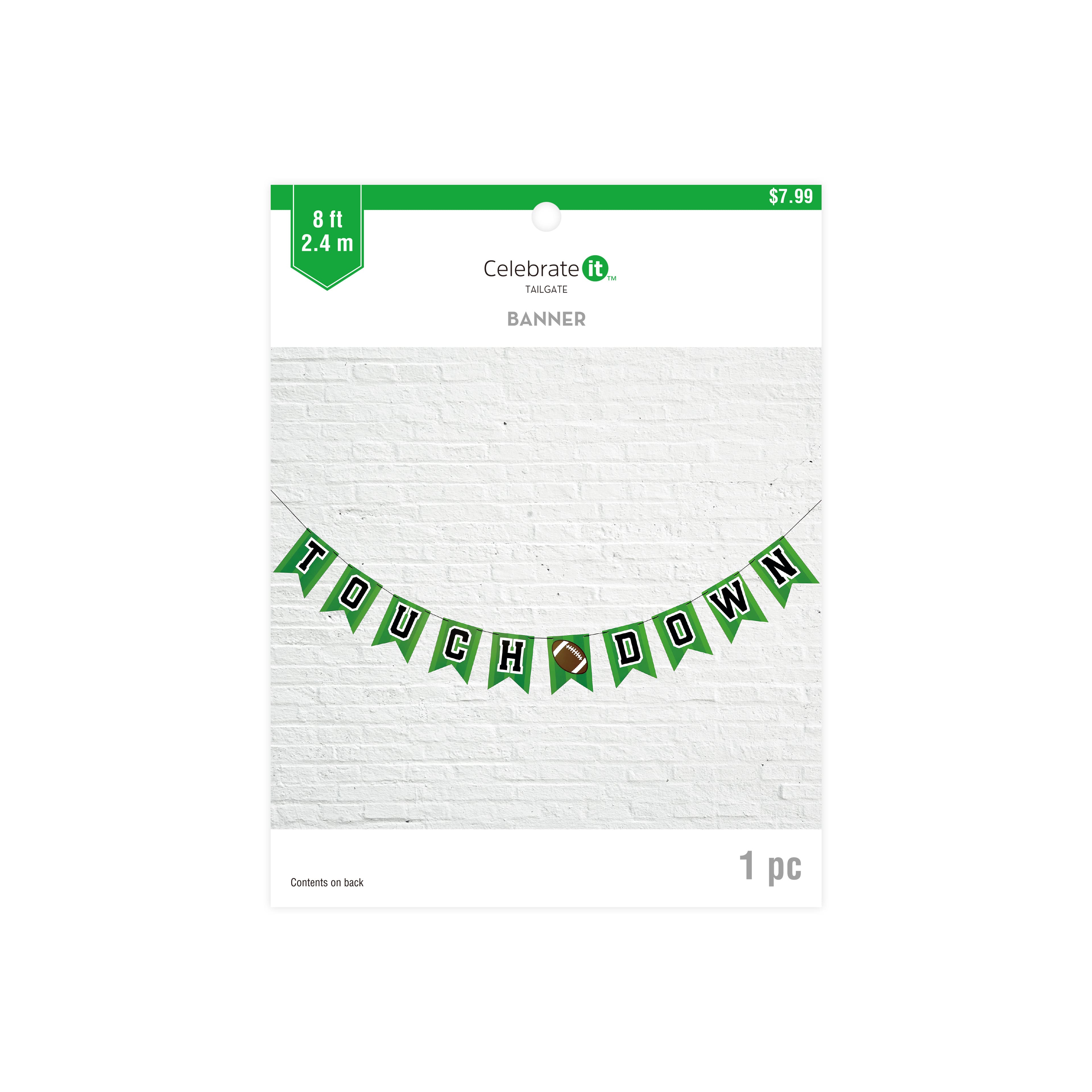 8ft. Touchdown Paper Banner by Celebrate It™