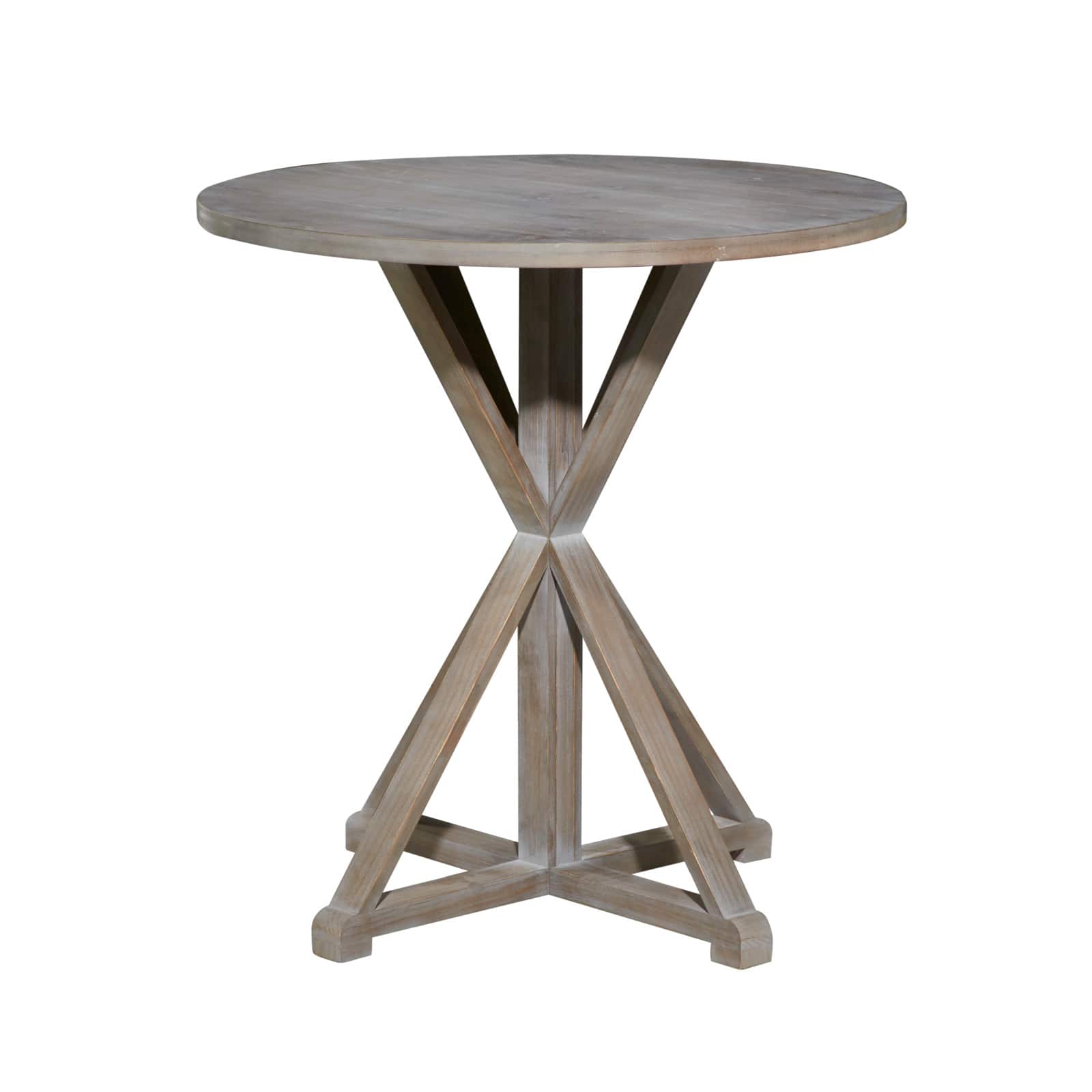 31" Brown Wood Farmhouse Accent Table