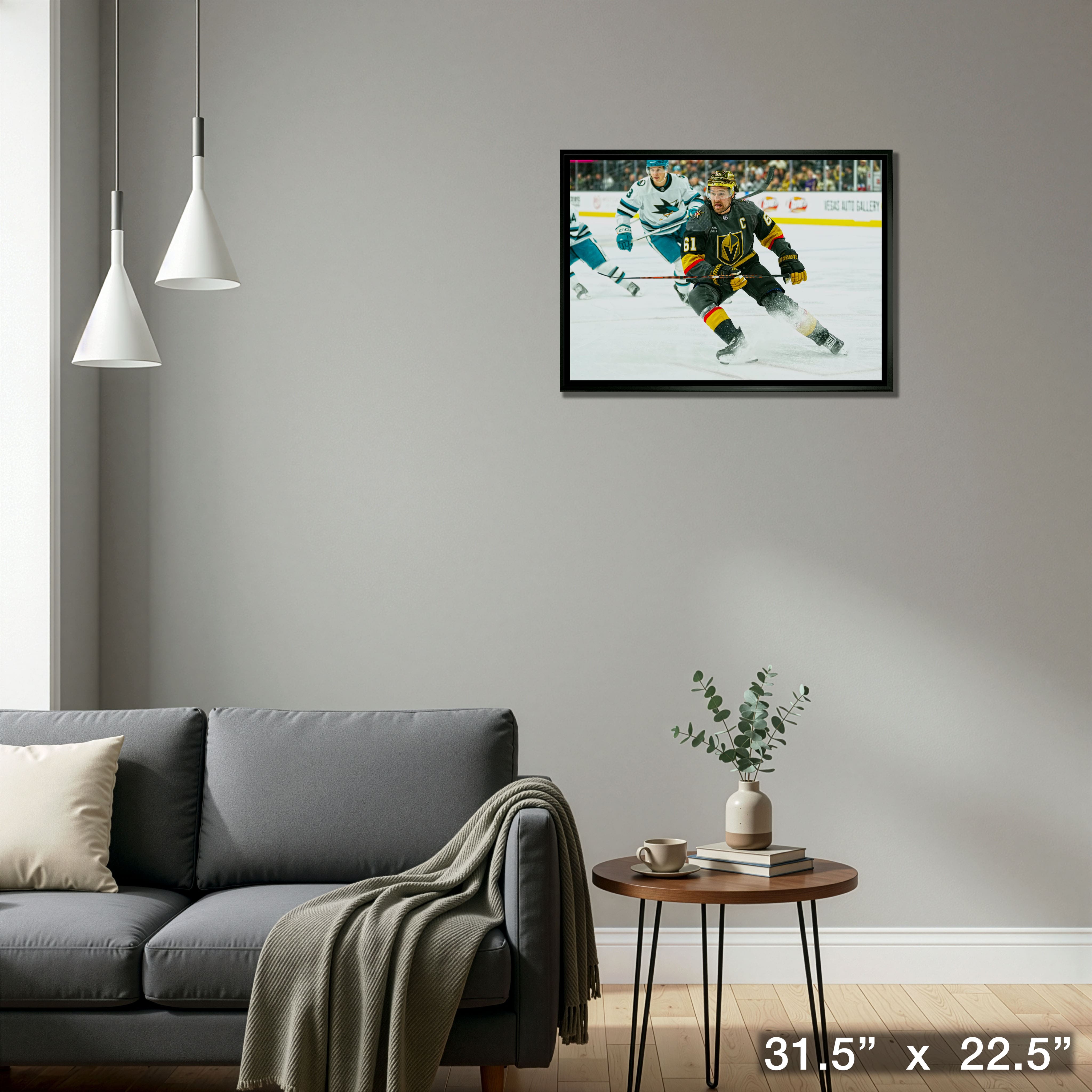 Mark Stone 20" x 29" Framed Canvas Vegas Golden Knights 31.5" x 22.5"