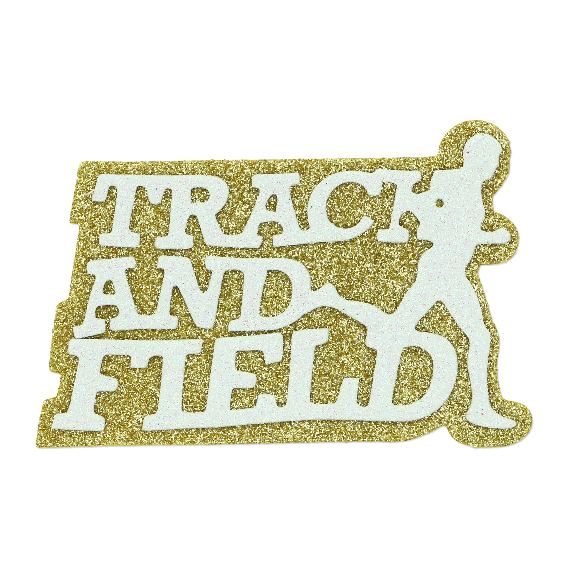 Glitter Track & Field Foam Sticker by Celebrate It