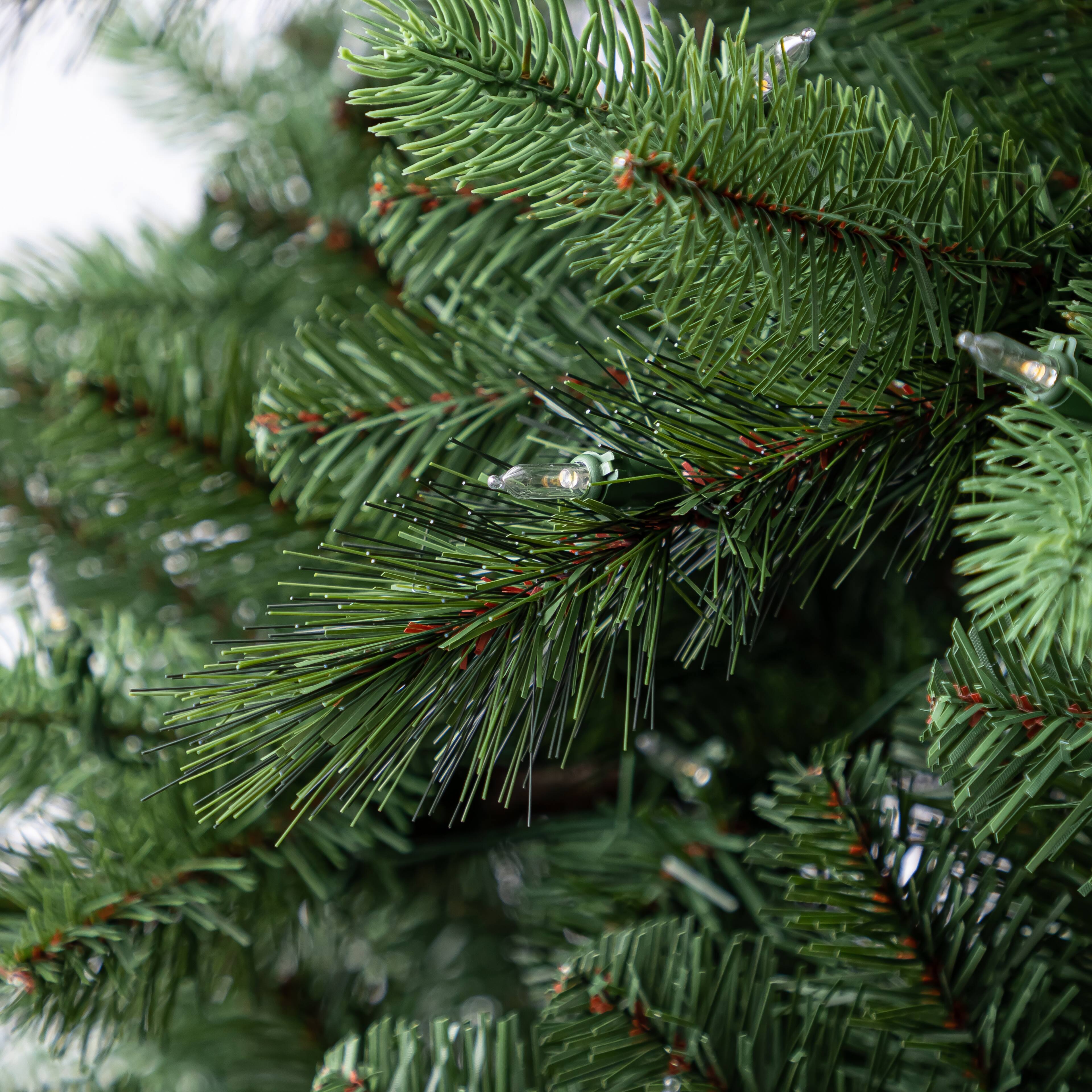 9ft. Pre-Lit Rothwell Fir Realistic Artificial Christmas Tree, Warm White LED Lights by Ashland®